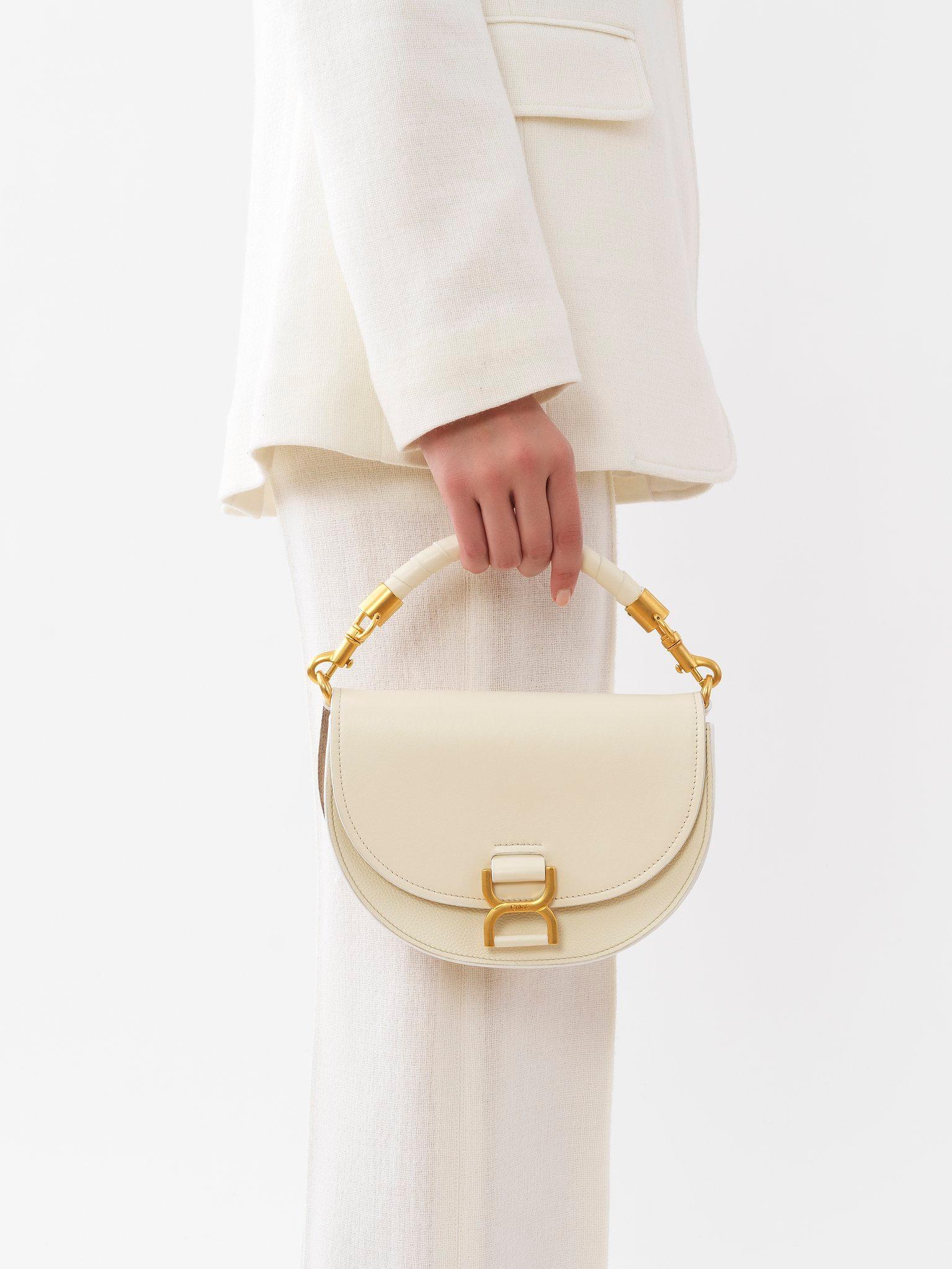 Marcie chain flap bag in leather Product Image