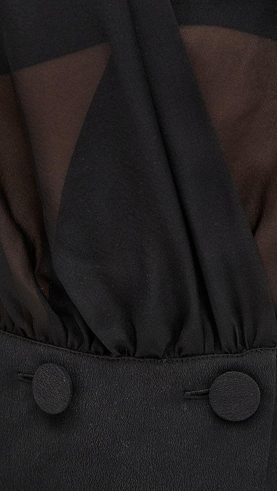 L'AGENCE Yan Front Wrap Blouse | Shopbop Product Image