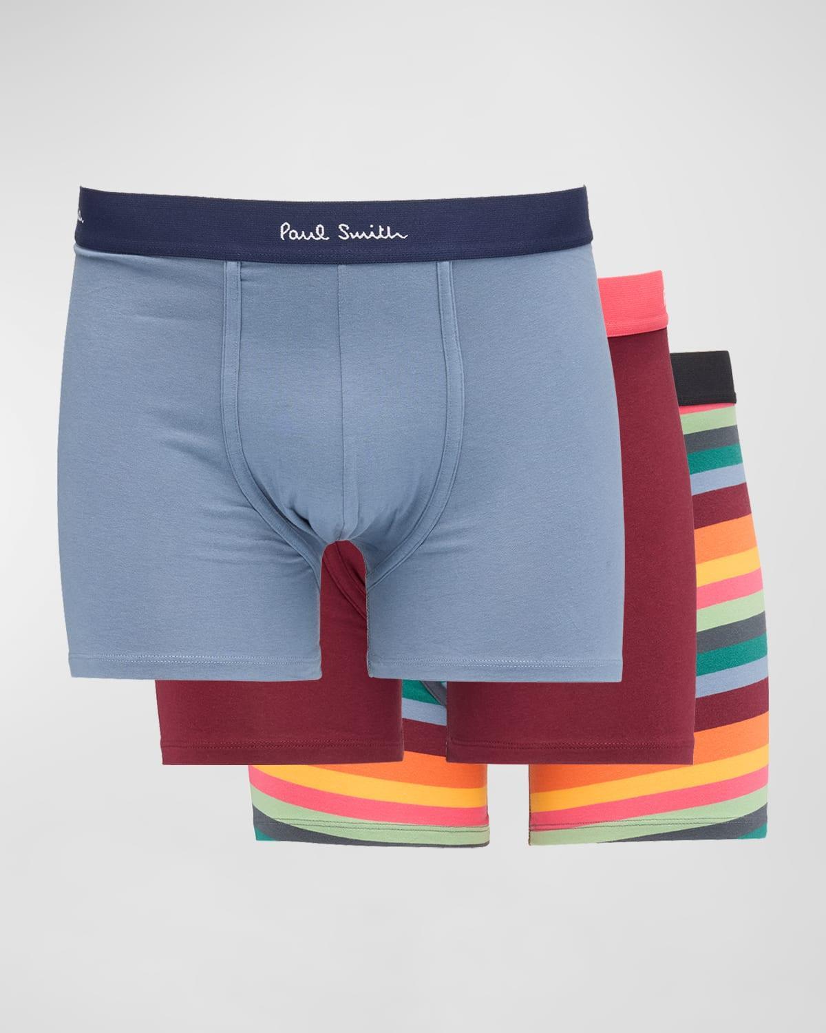 Mens 3-Pack Cotton-Stretch Trunks Product Image