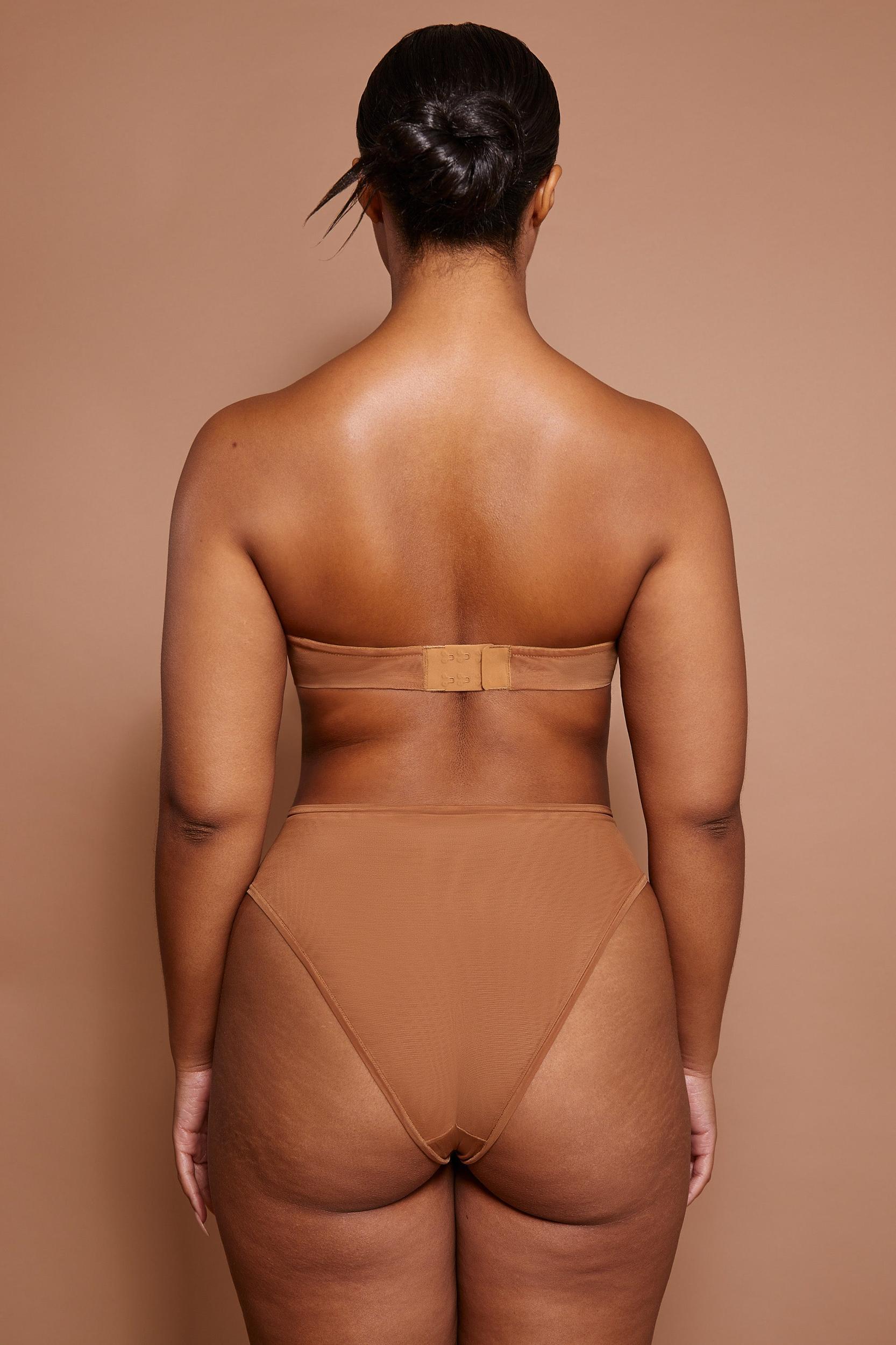 Soft Mesh High Waisted Knicker in Almond Product Image