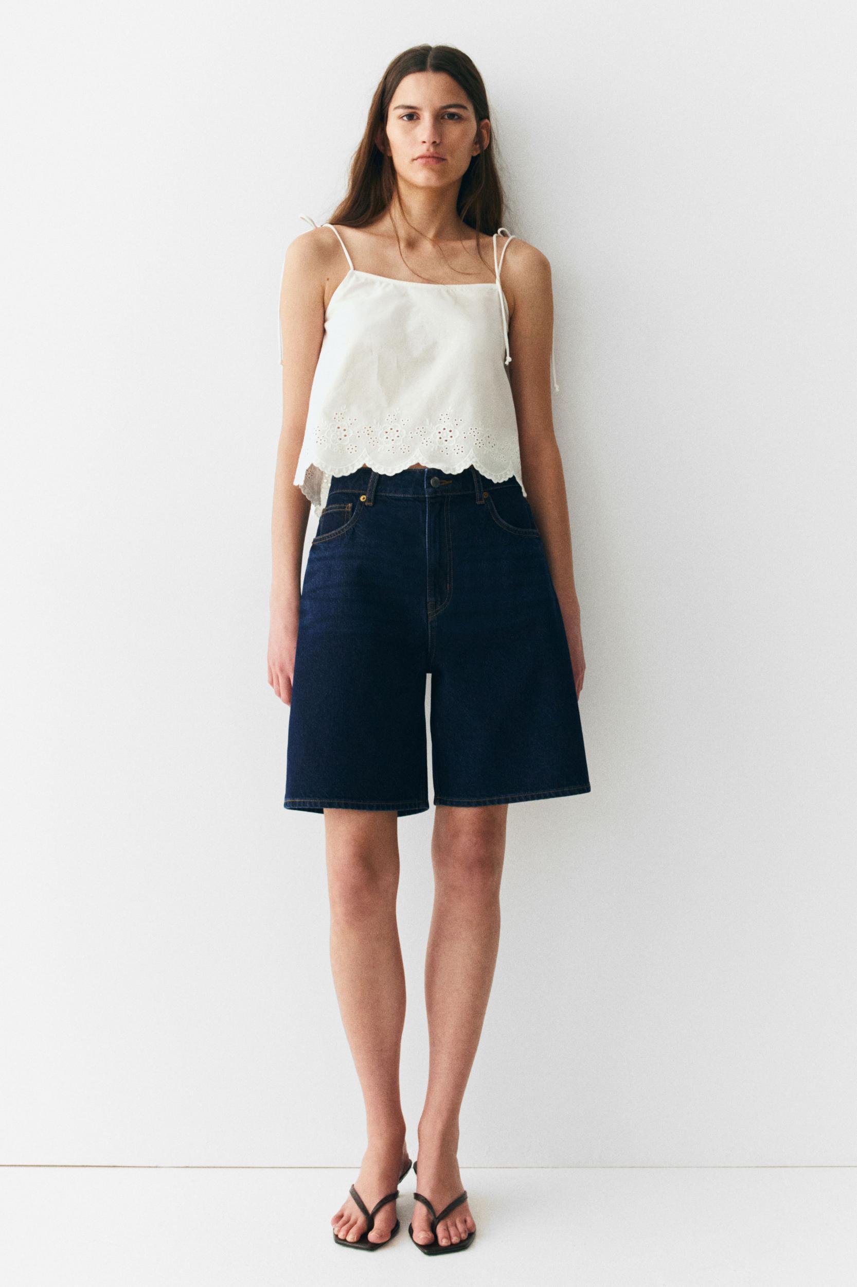 Denim Bermuda Shorts Product Image