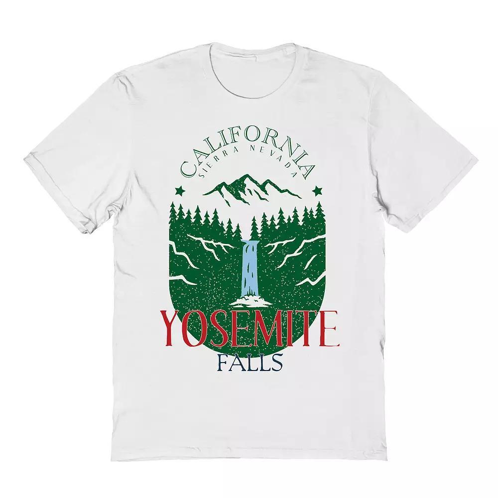 Men's Country Parks Yosemite Falls California Graphic Tee, Size: Small, White Product Image