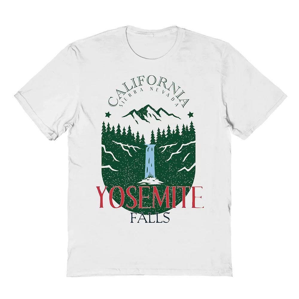 Men's Country Parks Yosemite Falls Graphic Tee, Size: Medium, White Product Image