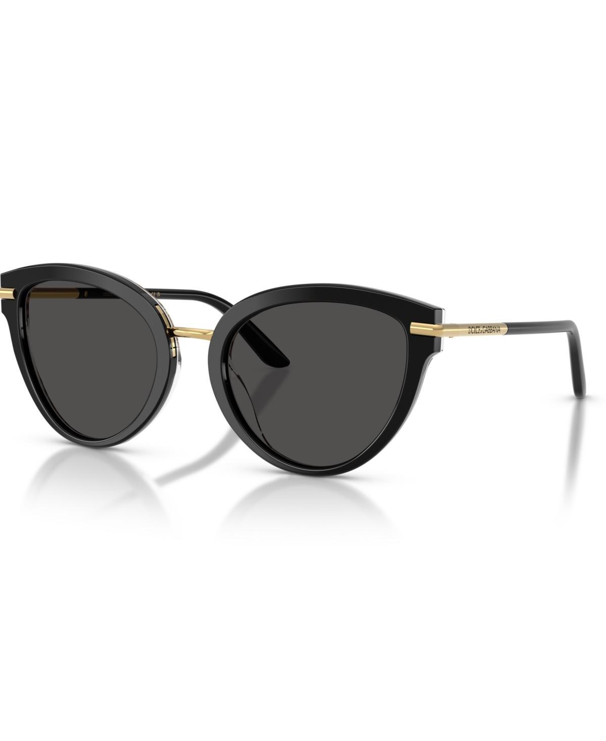 DOLCE & GABBANA Dg4492 Butterfly Sunglasses, 55mm In Top Black On Leo Product Image