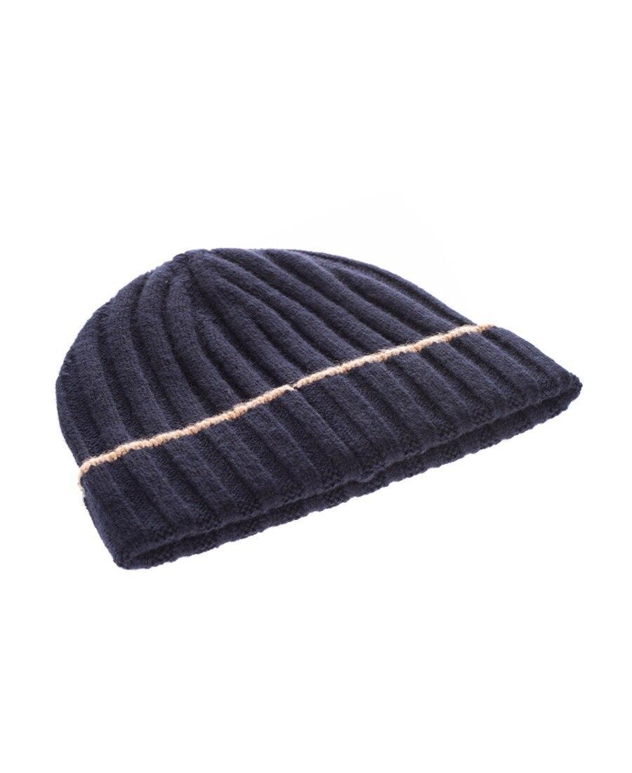 BRUNELLO CUCINELLI Ribbed Knit Beanie In Black Product Image