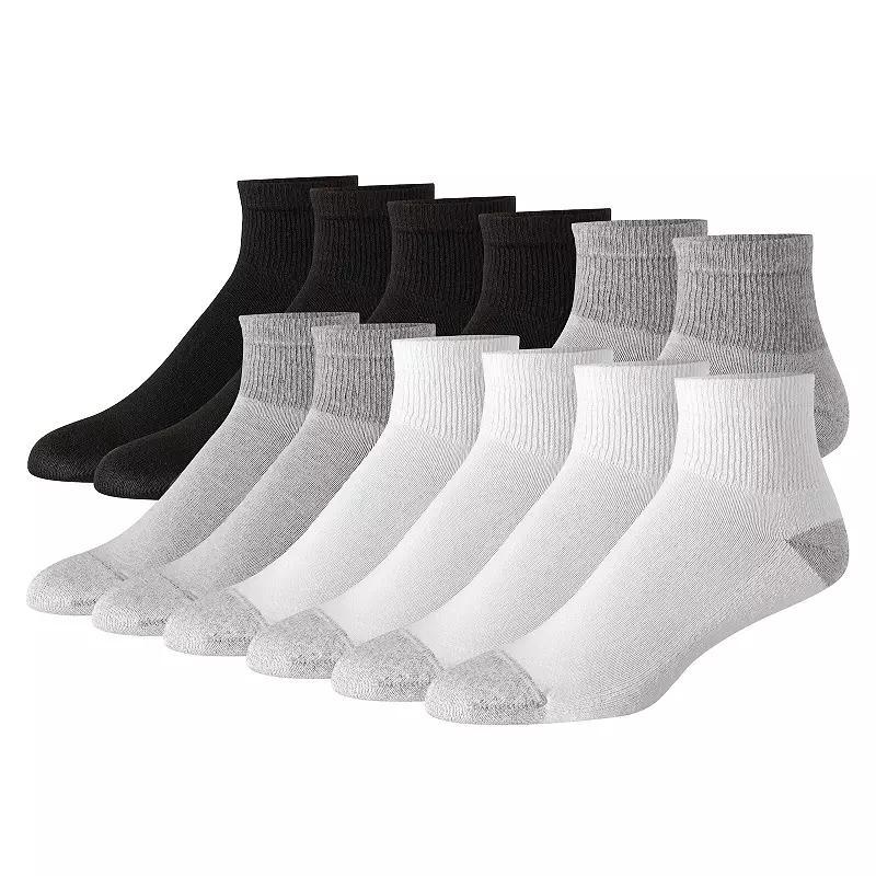 Hanes Ultimate Mens 12-Pack Soft & Durable Ankle Socks Product Image