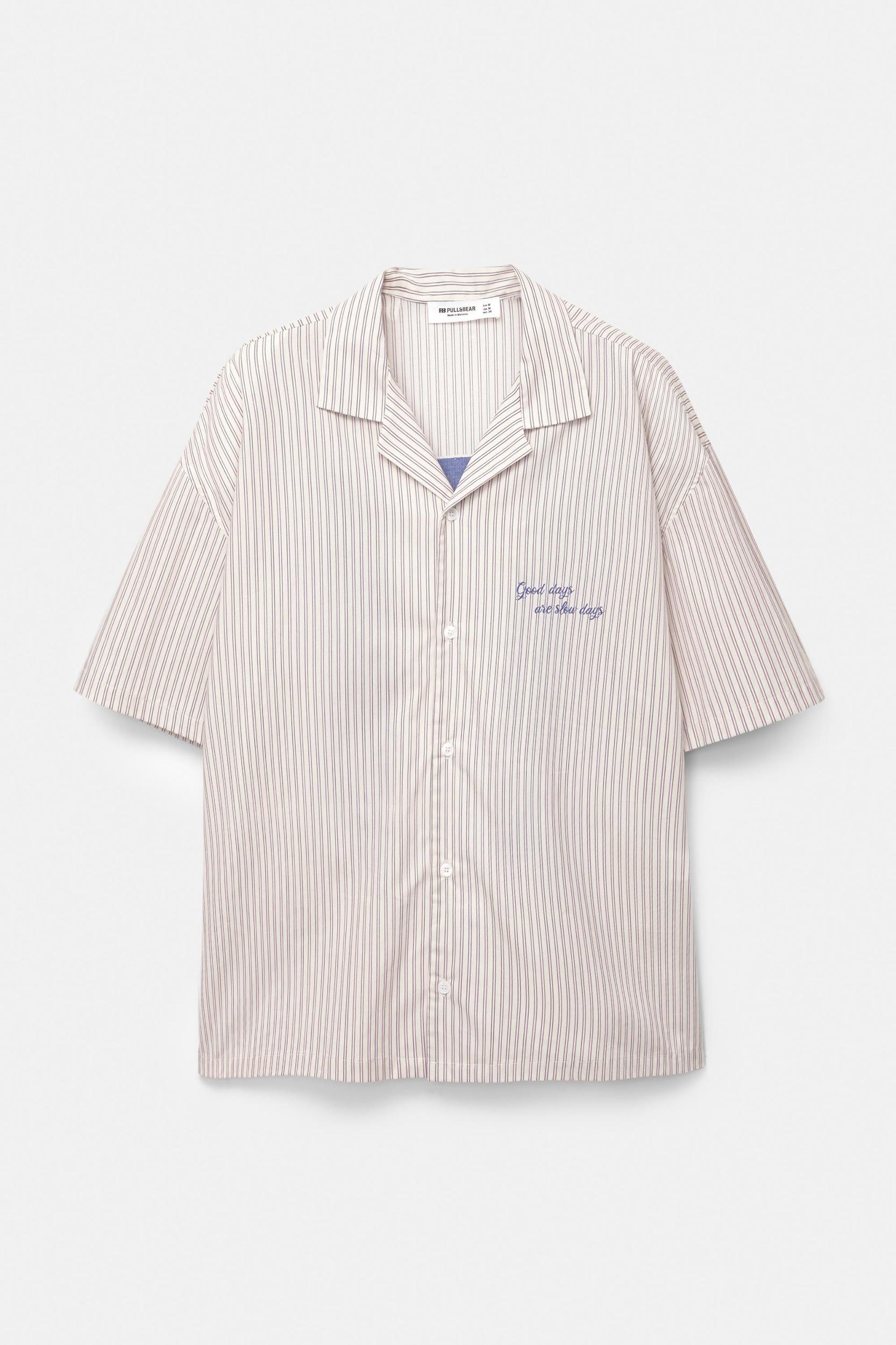 Striped short sleeve shirt Product Image