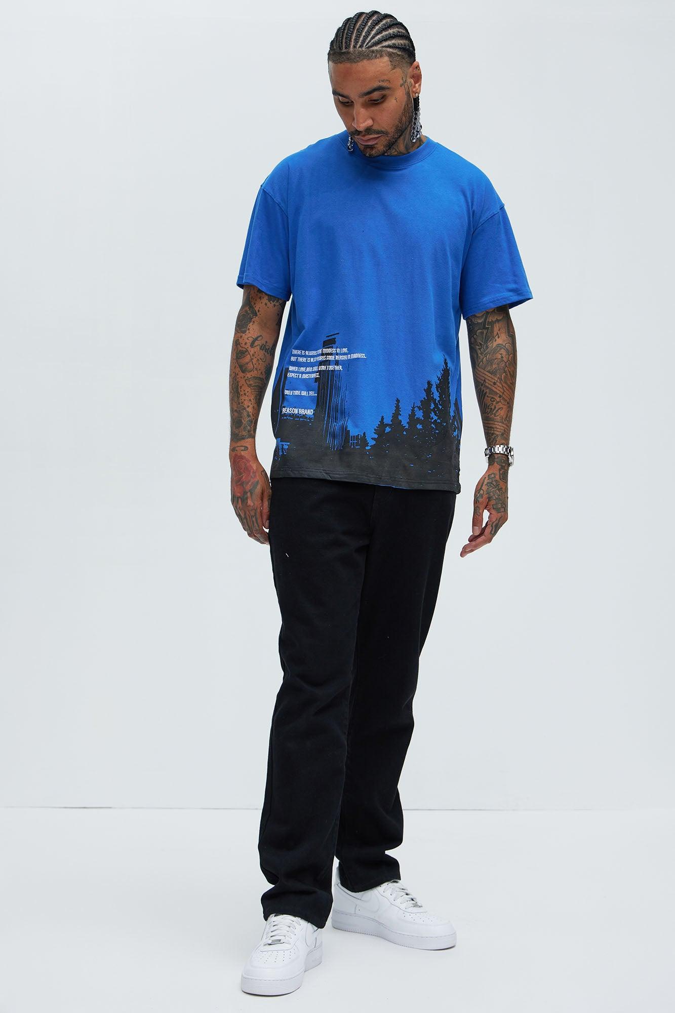 Work Together Short Sleeve Tee - Blue Product Image