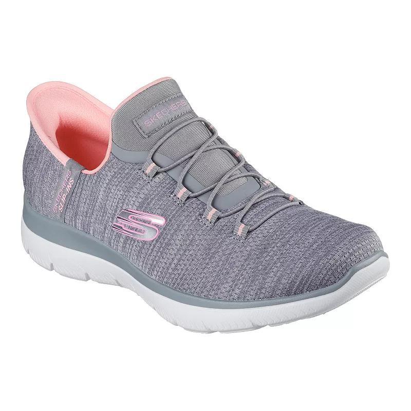 Skechers Hands Free Slip-ins® Summits Everyday Set Women's Sneakers, Size: 8 Wide, Gray Pink Product Image