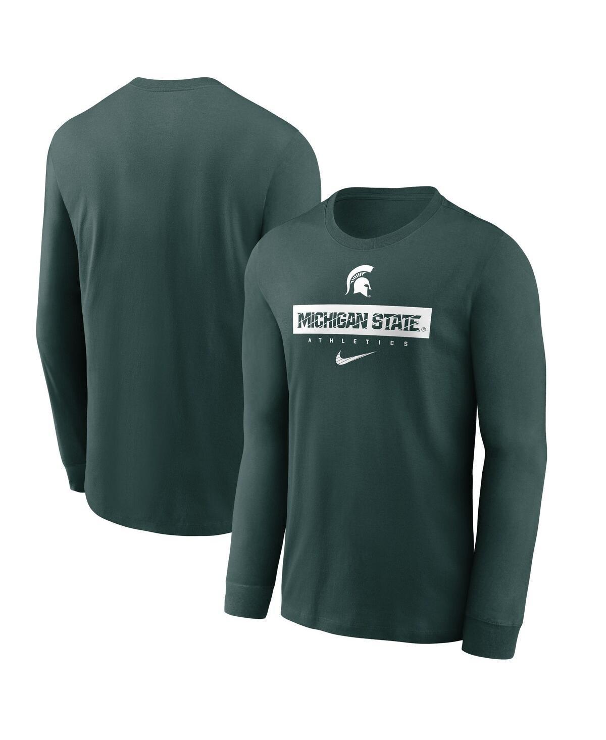 NIKE Men's Green Michigan State Spartans 2024 Sideline Legend Performance Long Sleeve T-shirt Product Image