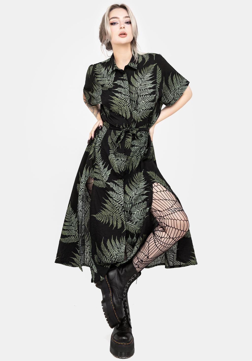 Fern Midi Shirt Dress Product Image