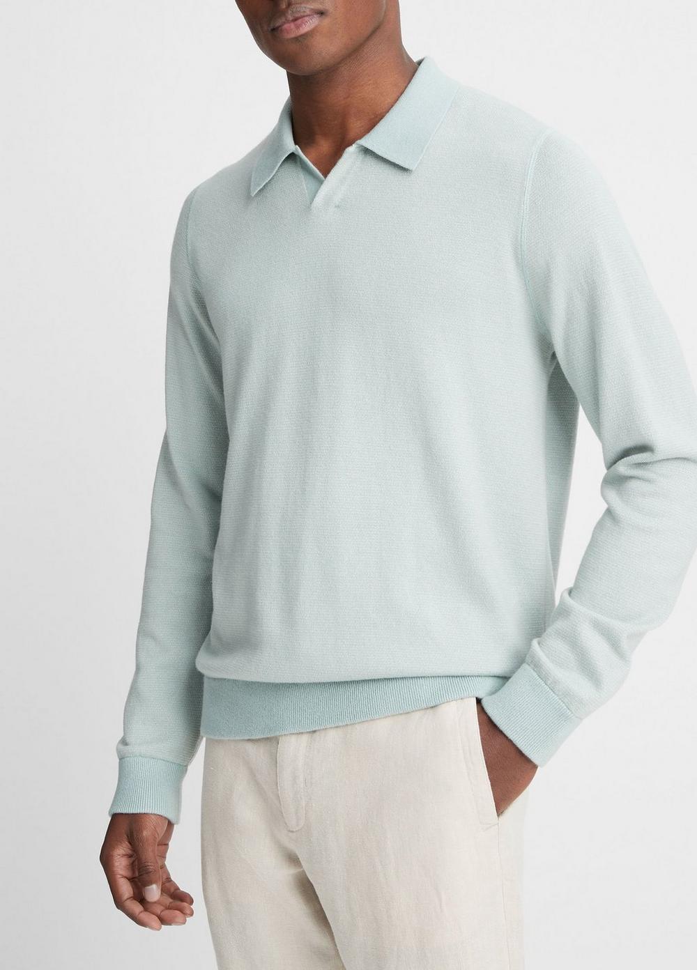 Birdseye Johnny Collar Sweater Product Image