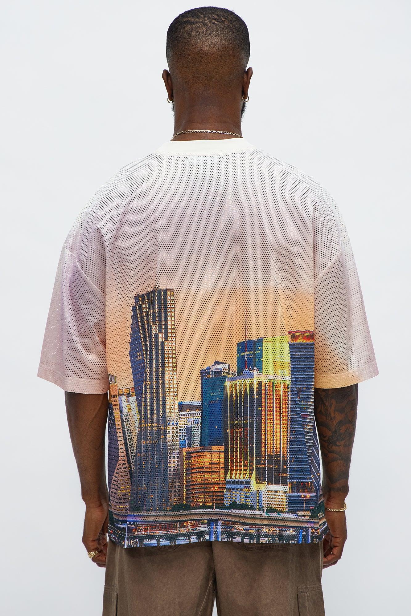 Regular Fit Miami Tshirt - Multi Color Male Product Image