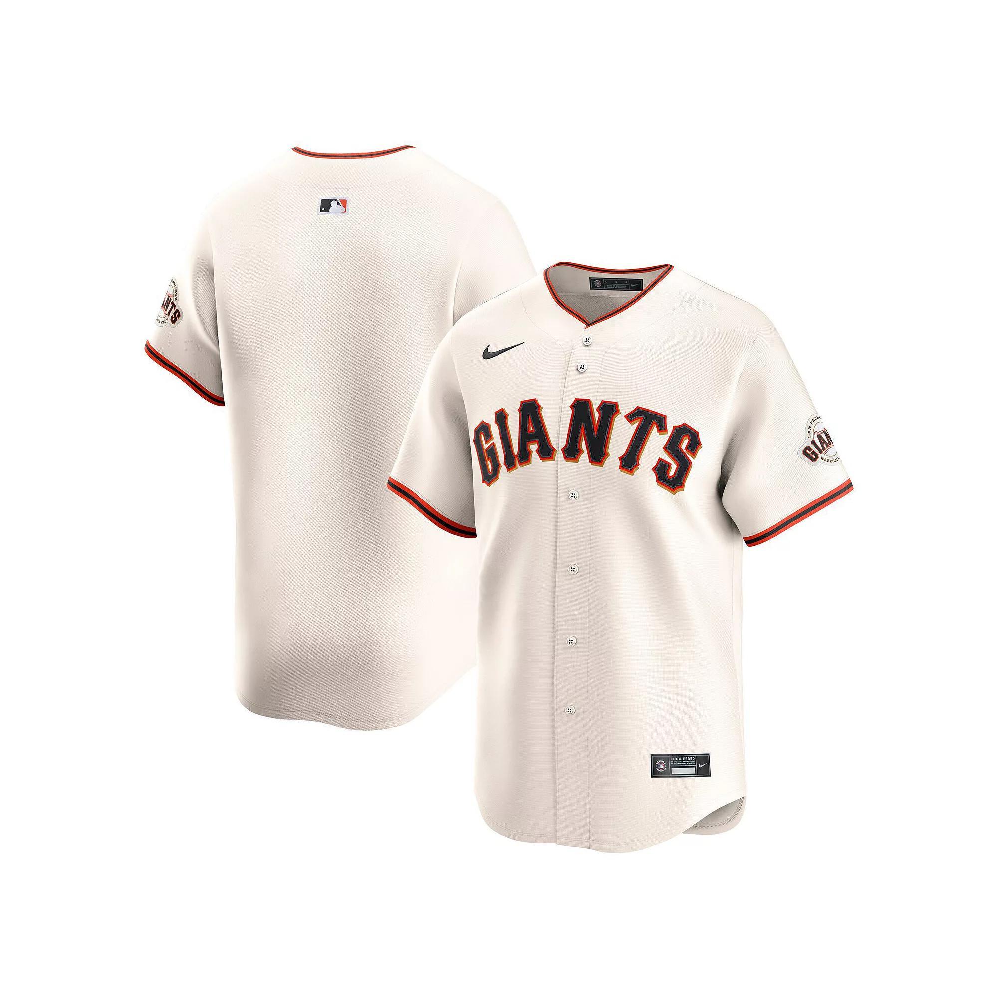 Men's Nike Cream San Francisco Giants Home Limited Jersey,  Product Image