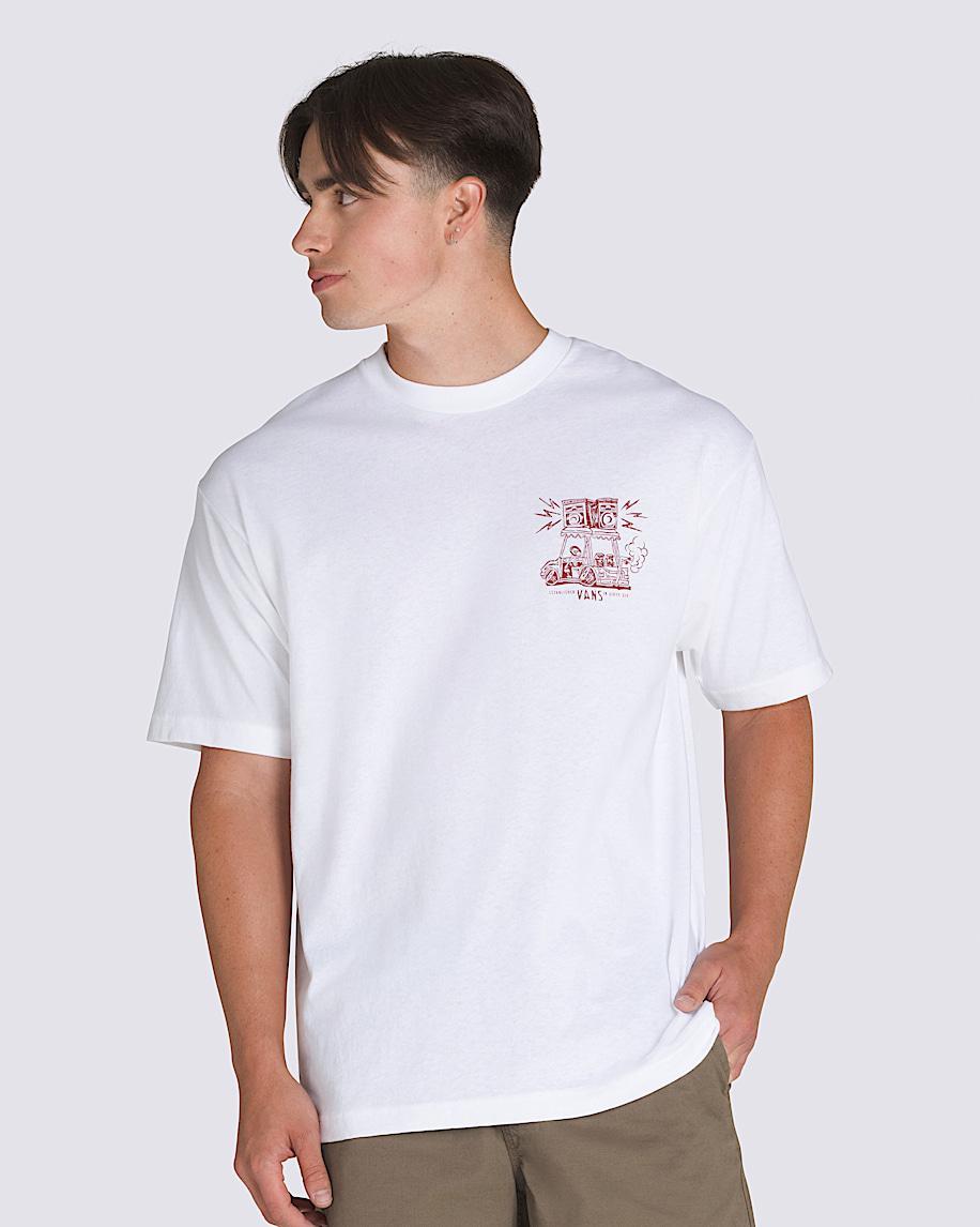 Boom Cart T-Shirt in White| Vans US Product Image