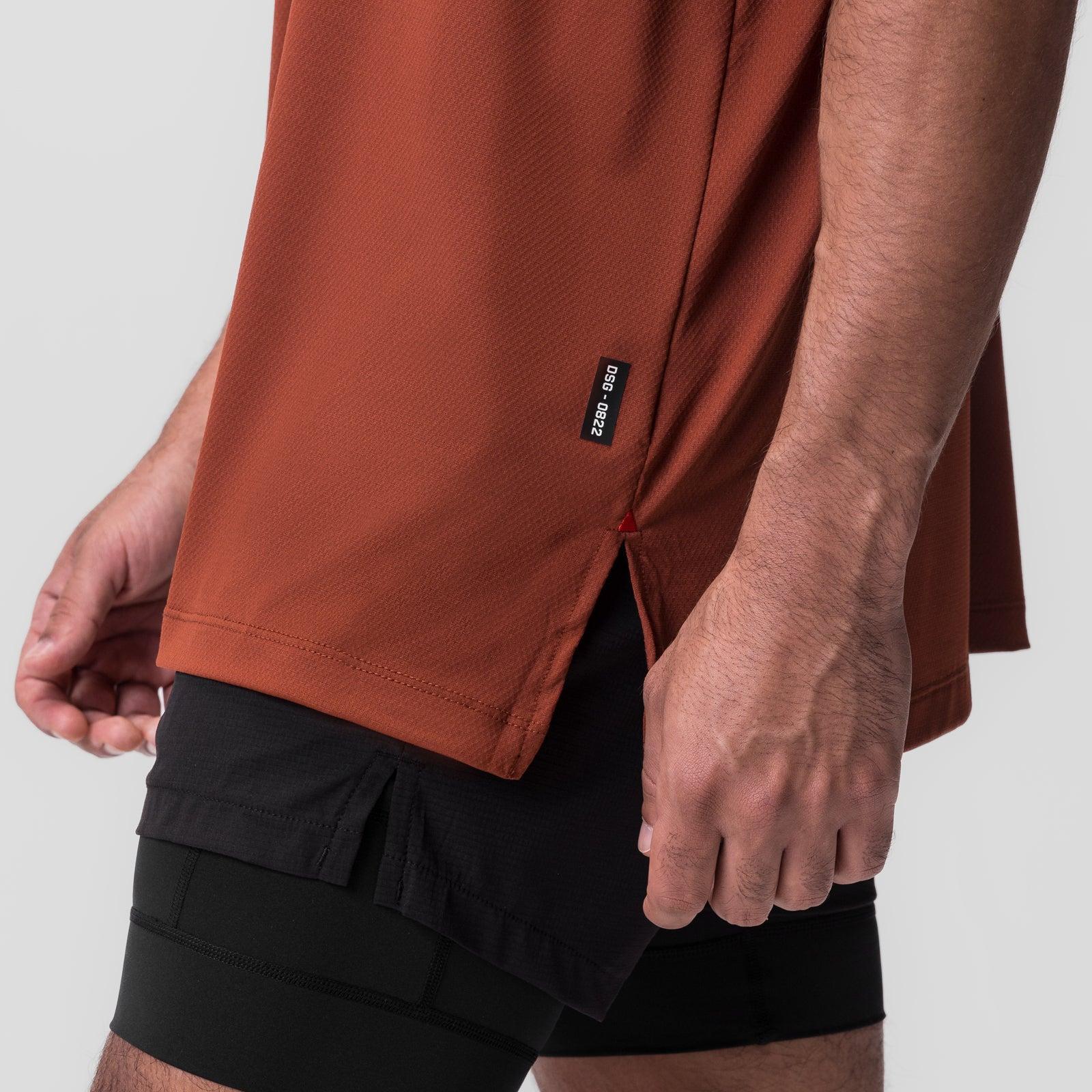 0822. AeroSilver® Oversized Tee - Brick "Box Logo" Male Product Image