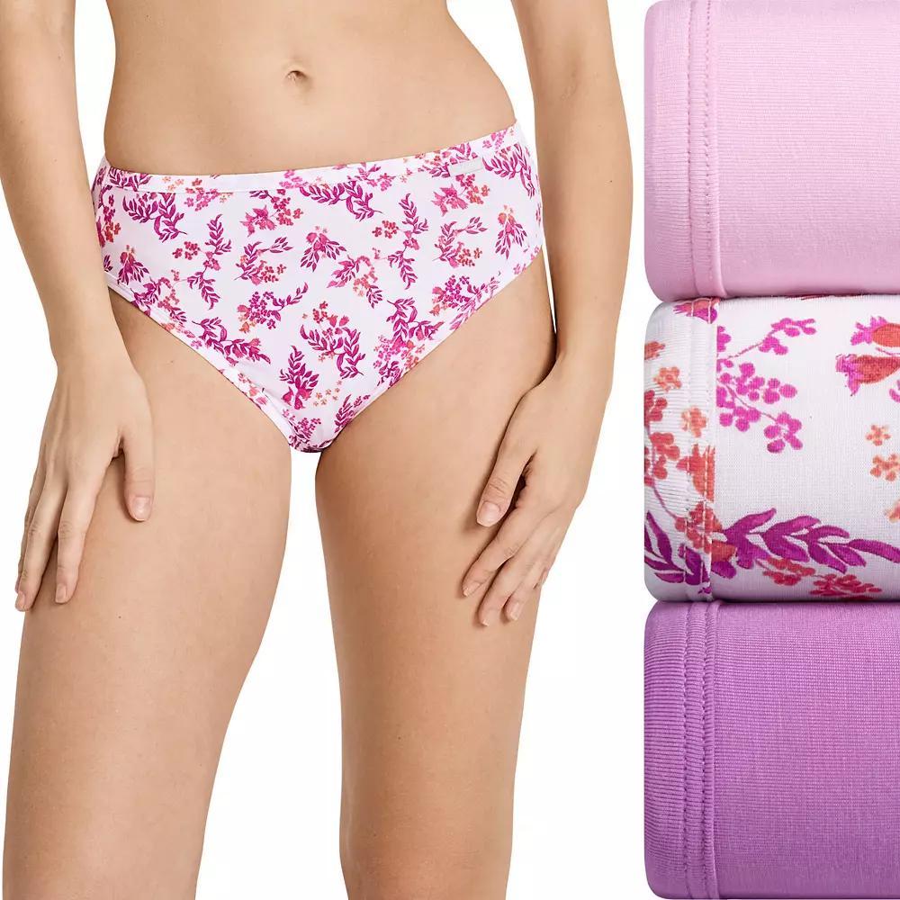 Women's Jockey® 3-pk. Supersoft French Cut Panty Set 2071, Size: 10, Strawberry Garden Product Image