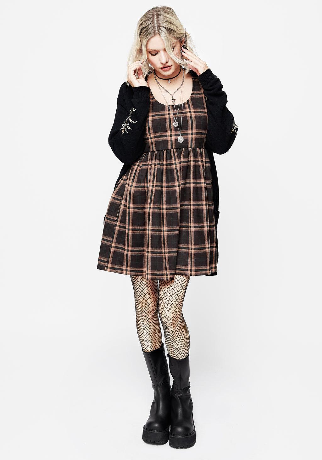 Ambrose Check Mini Dress Product Image