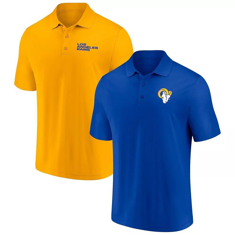 Men's Fanatics Branded Royal/Gold Los Angeles Rams Dueling Two-Pack Polo Set, Size: 5XL, Blue Product Image