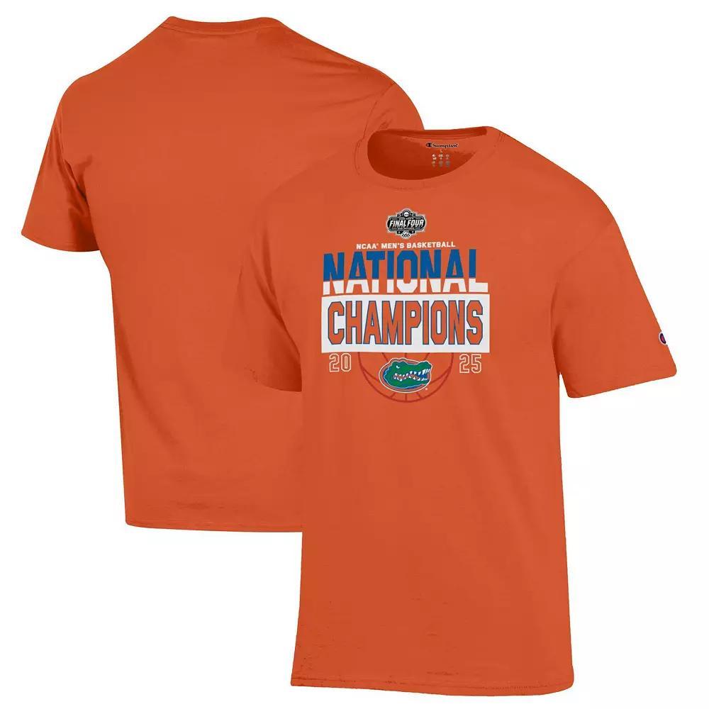 Men's Champion Orange Florida Gators 2025 NCAA Men's Basketball National Champions T-Shirt, Size: Medium Product Image