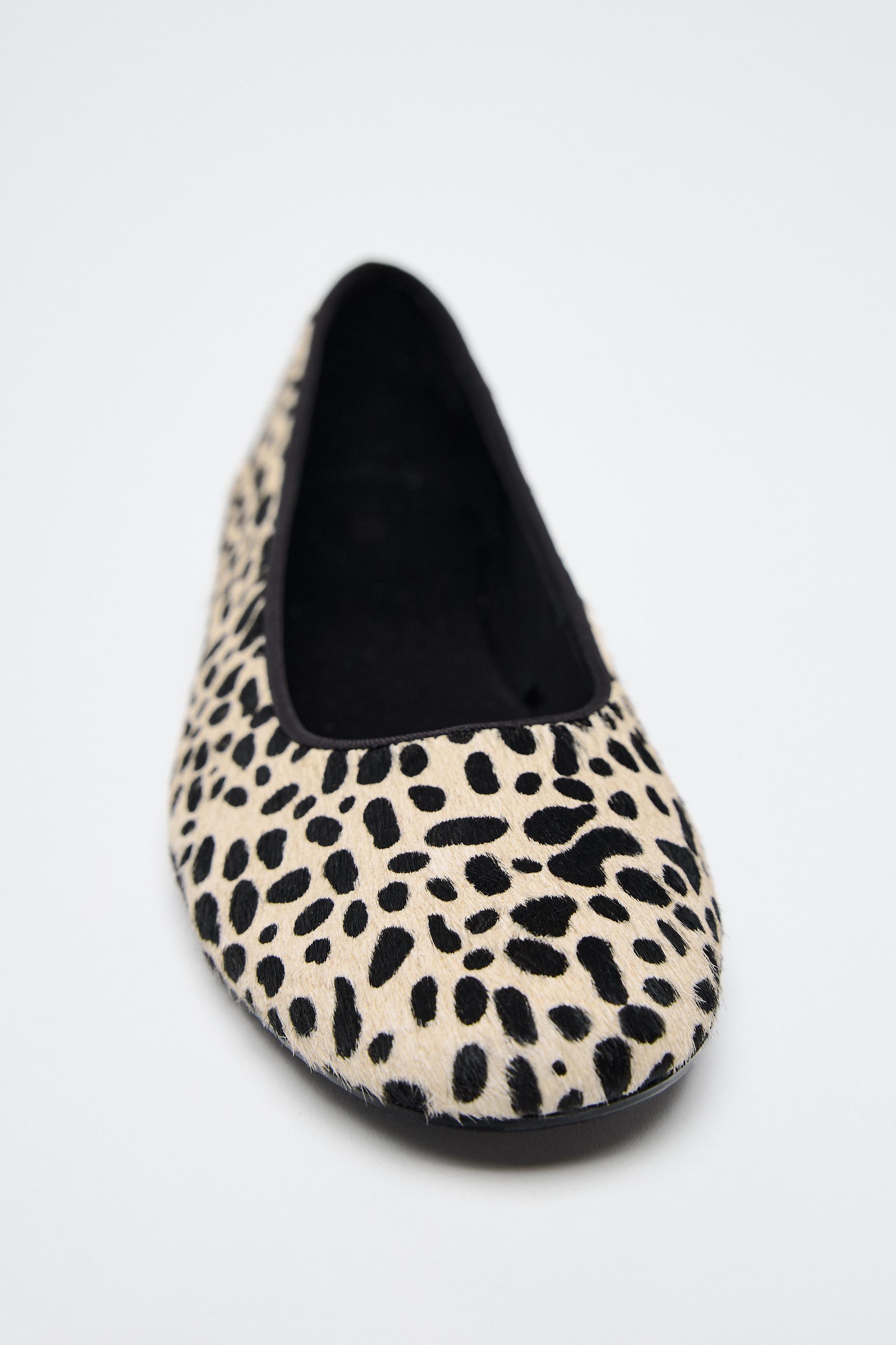 ANIMAL PRINT FAUX FUR BALLERINAS Product Image