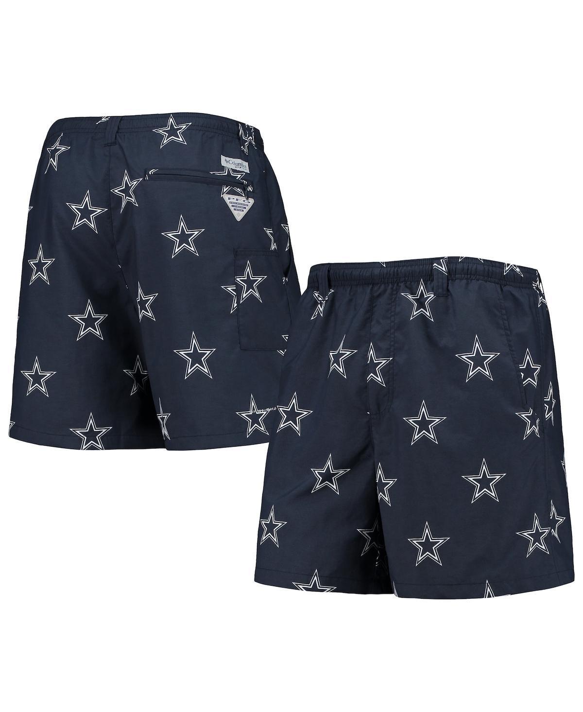 Mens Columbia Dallas Cowboys Backcast II Omni-Shade Swim Shorts Blue Product Image