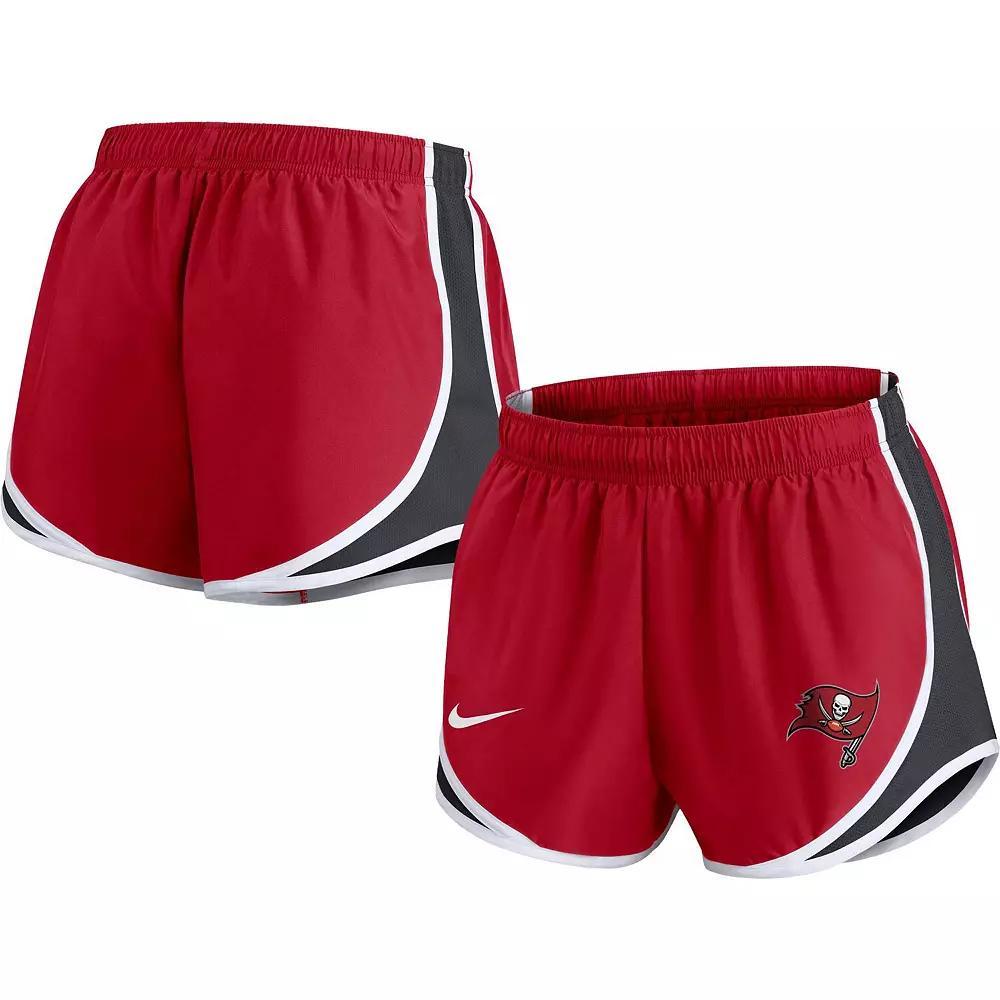 Women's Nike Red Tampa Bay Buccaneers Performance Tempo Shorts,  Product Image