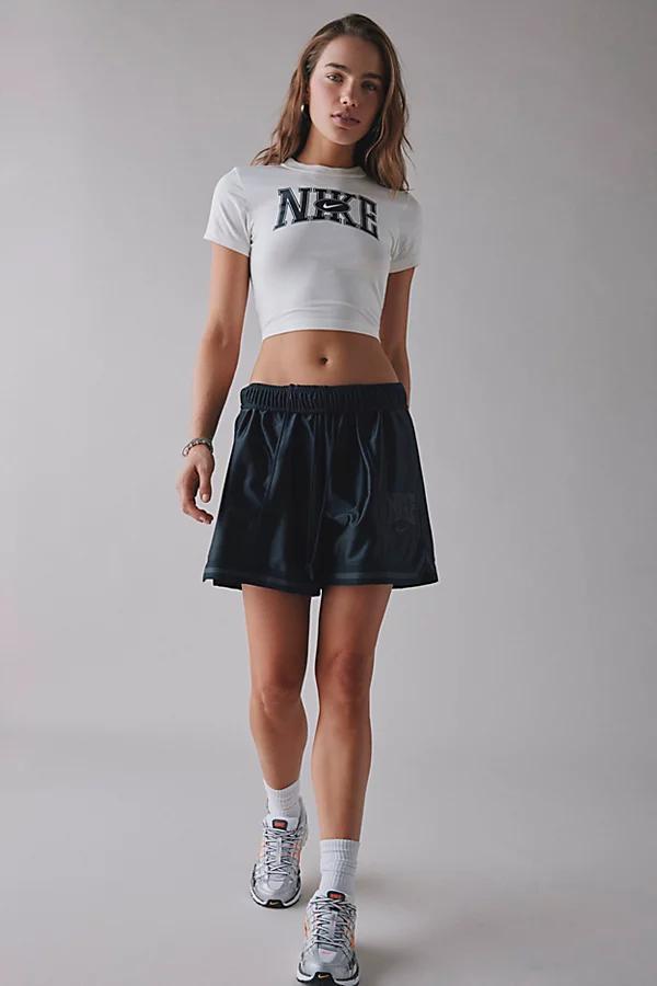 Womens Nike Sportswear Loose Mid-Rise Graphic Shorts | HJ0163-133 Product Image