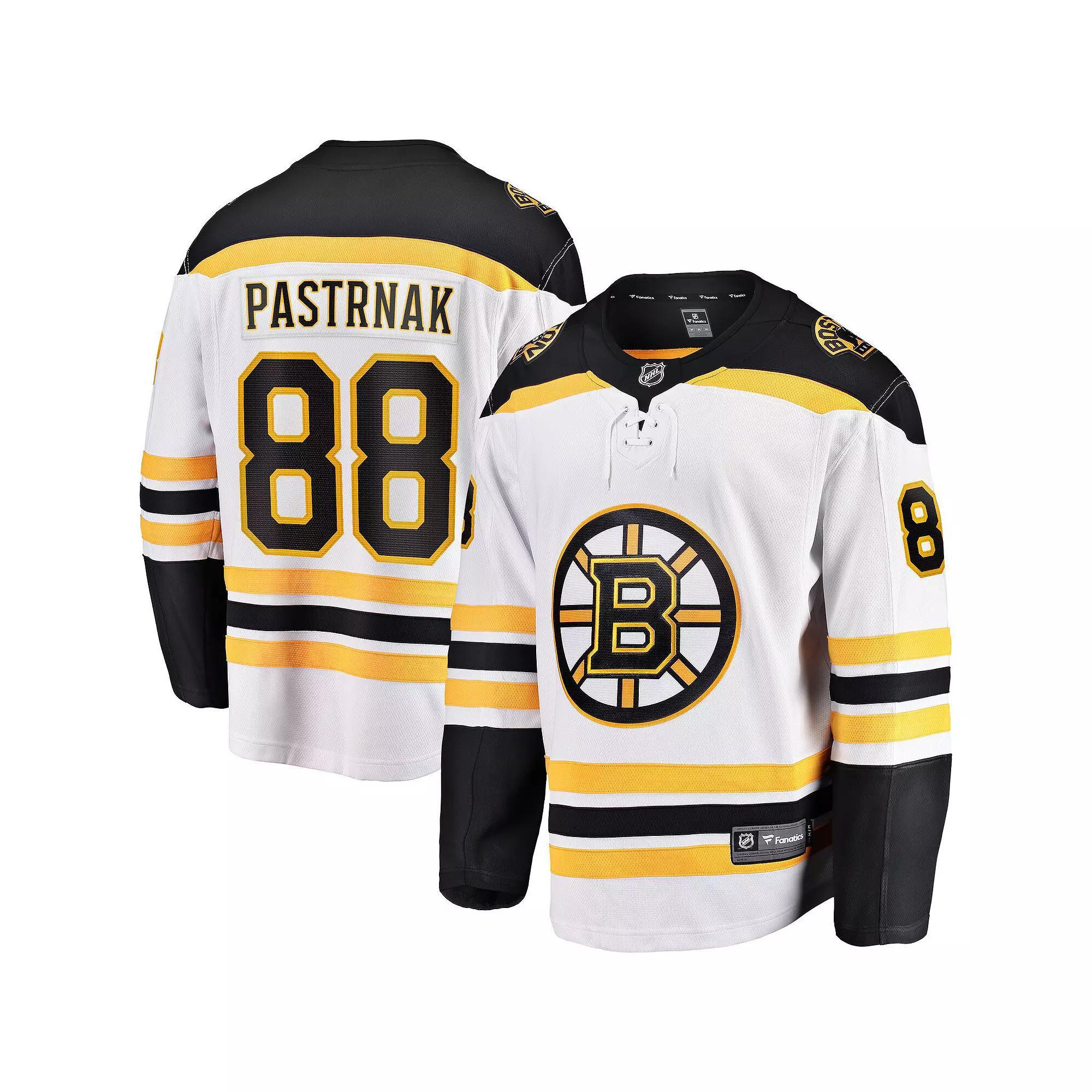 Men's Fanatics Branded David Pastrnak White Boston Bruins Away Premier Breakaway Player Jersey, Size: Small Product Image