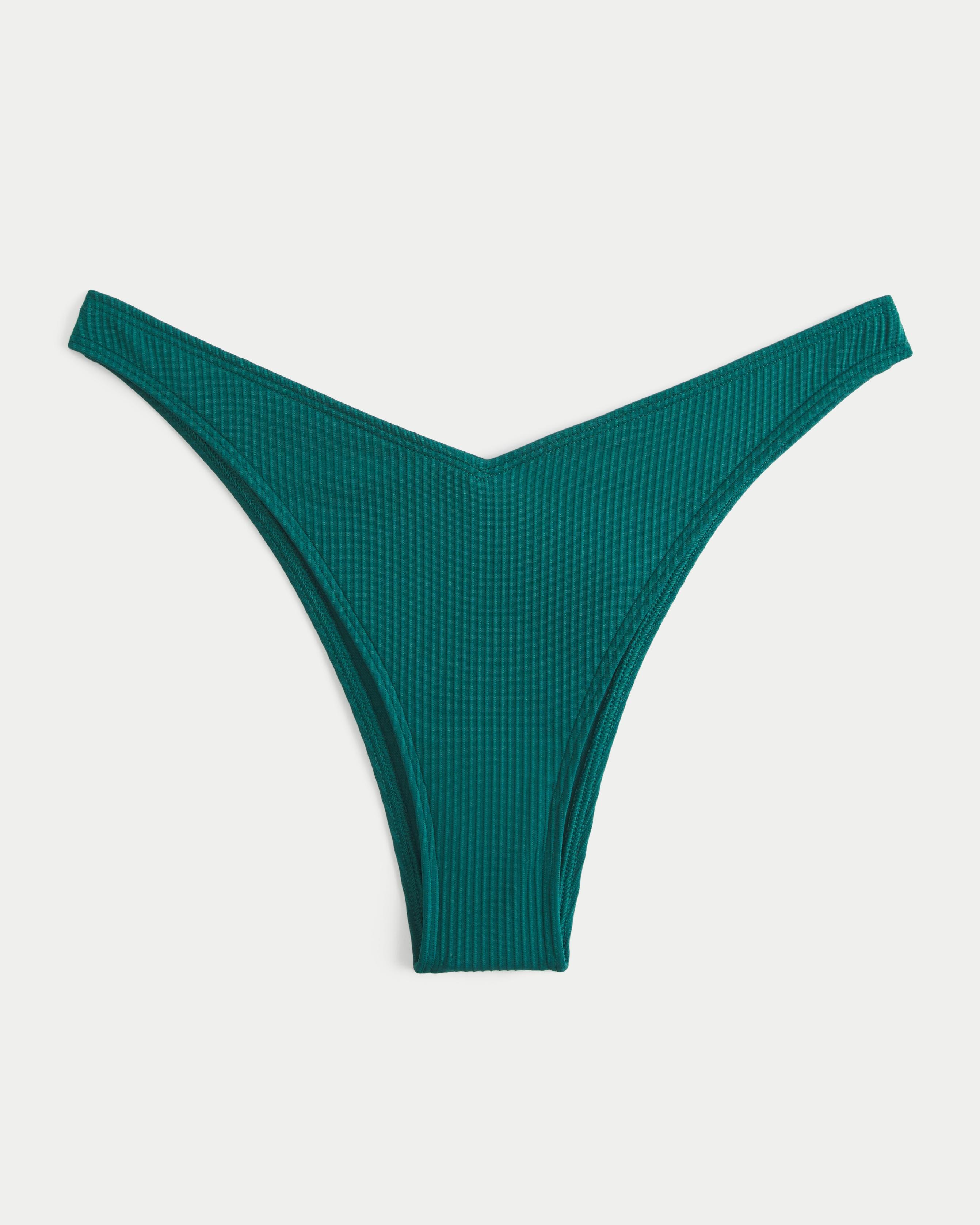 Ribbed High-Leg Cheekiest Bikini Bottom Product Image