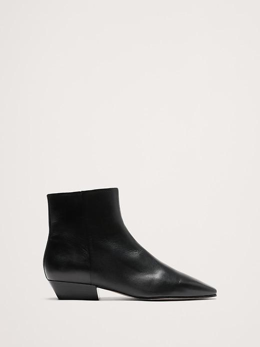 Italian Metallic-Leather Ankle Boot Product Image