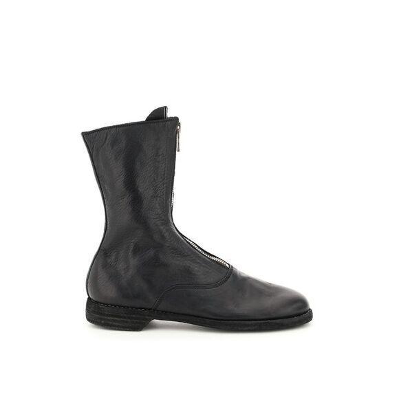 GUIDI 310 Front Zipped Army Boots In Black Product Image