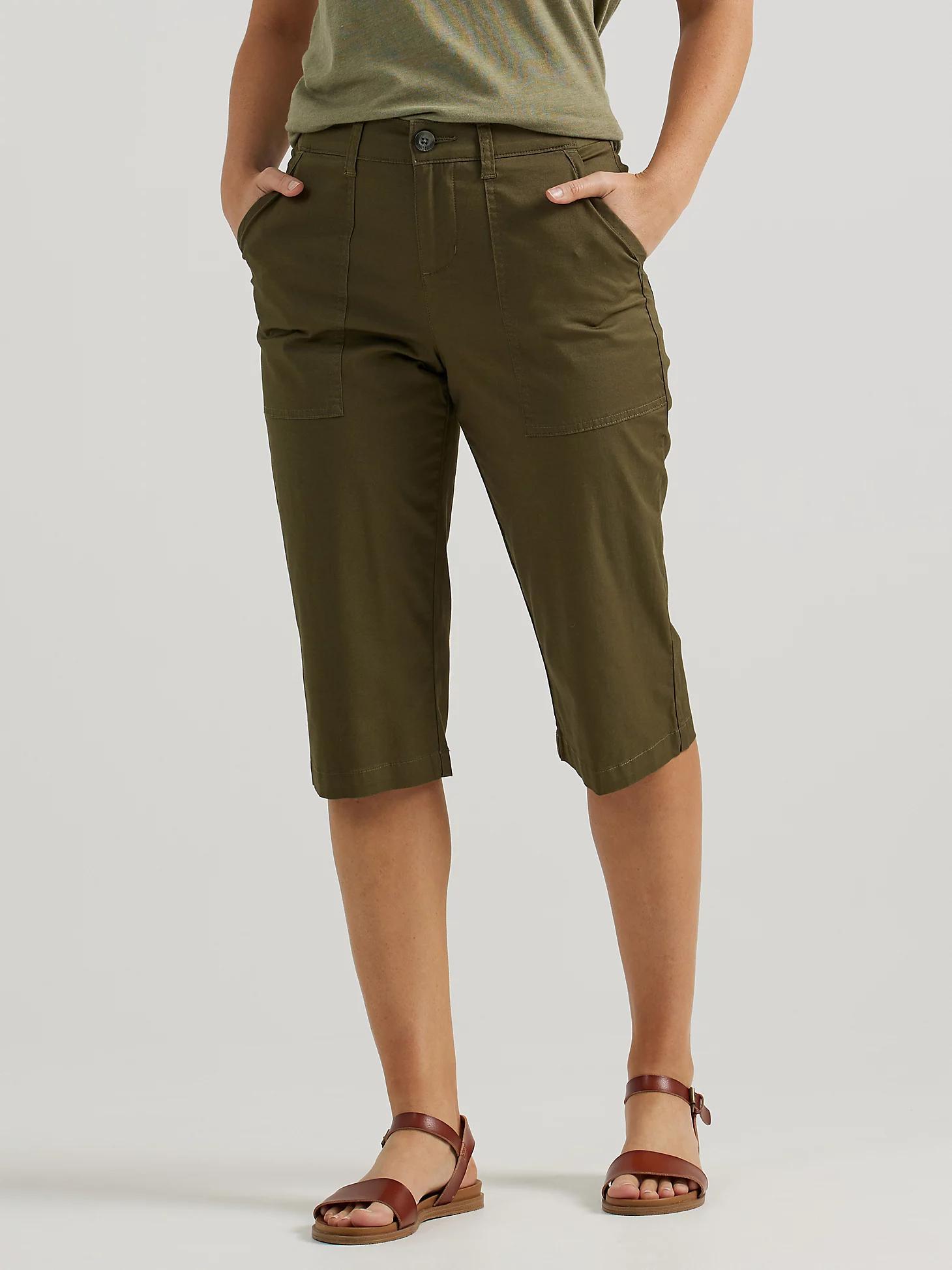 Women's Ultra Lux Comfort with Flex-to-Go Relaxed Fit Utility Skimmer | Women's Capris & Crops | Lee® Product Image