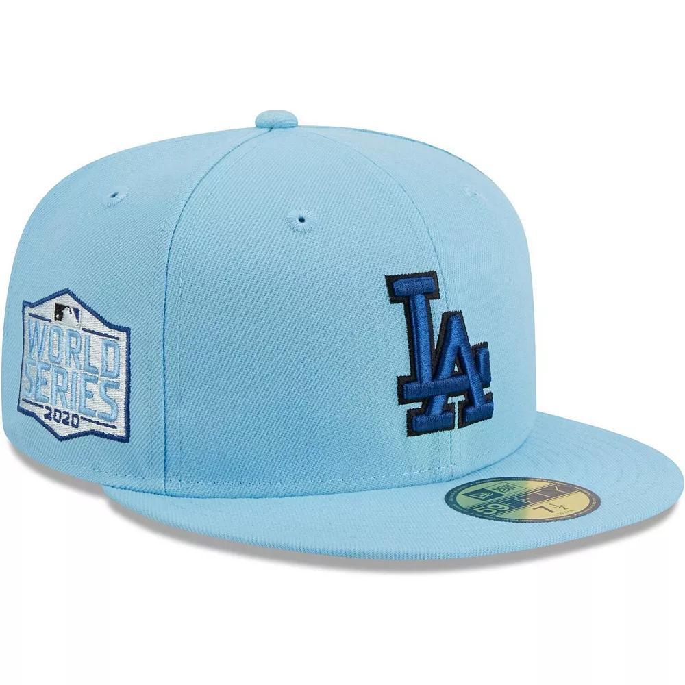 Men's New Era Light Blue Los Angeles Dodgers 59FIFTY Fitted Hat, Size: 7 7/8 Product Image