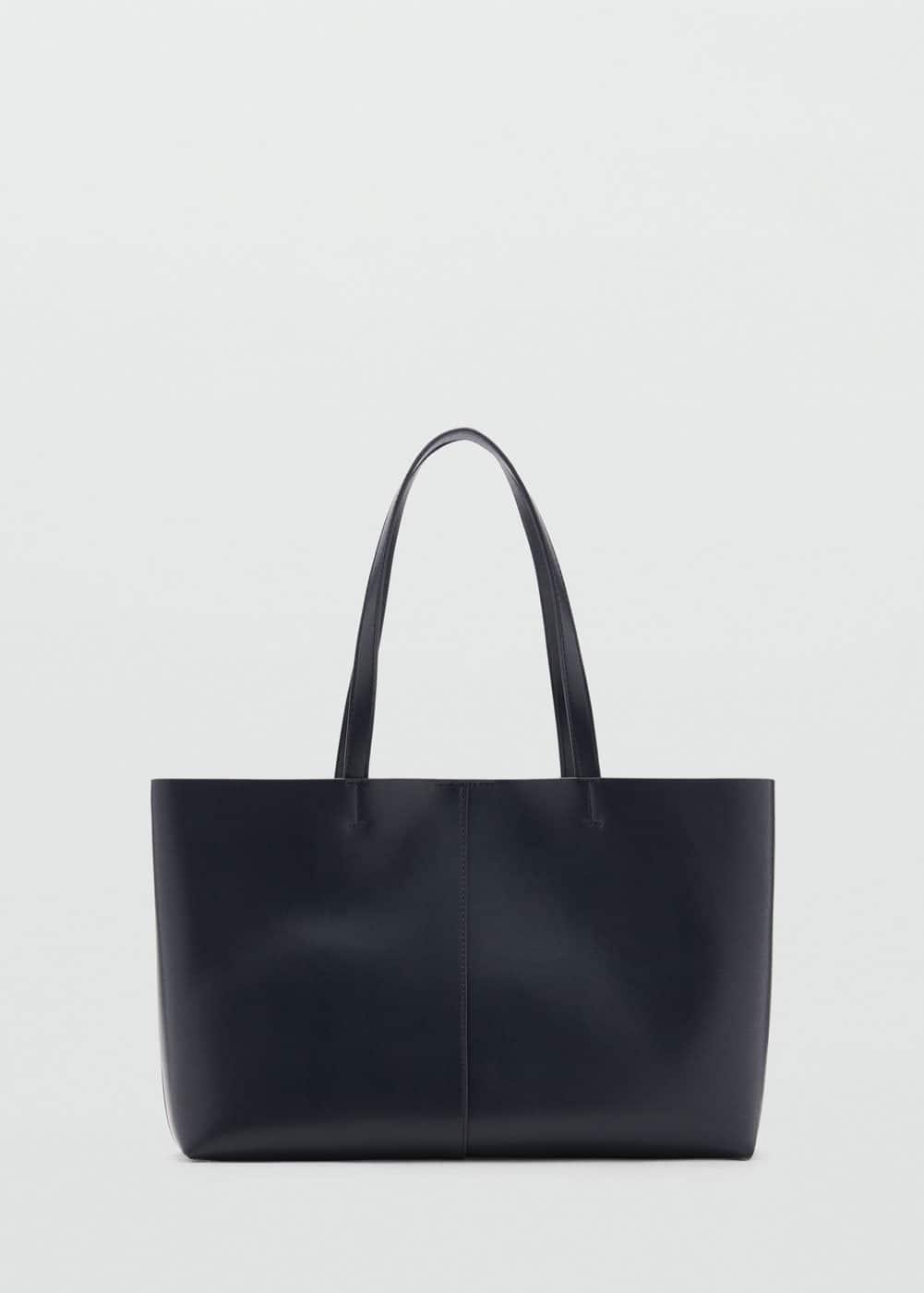 Leather-effect shopper bag - Women | MANGO USA Product Image