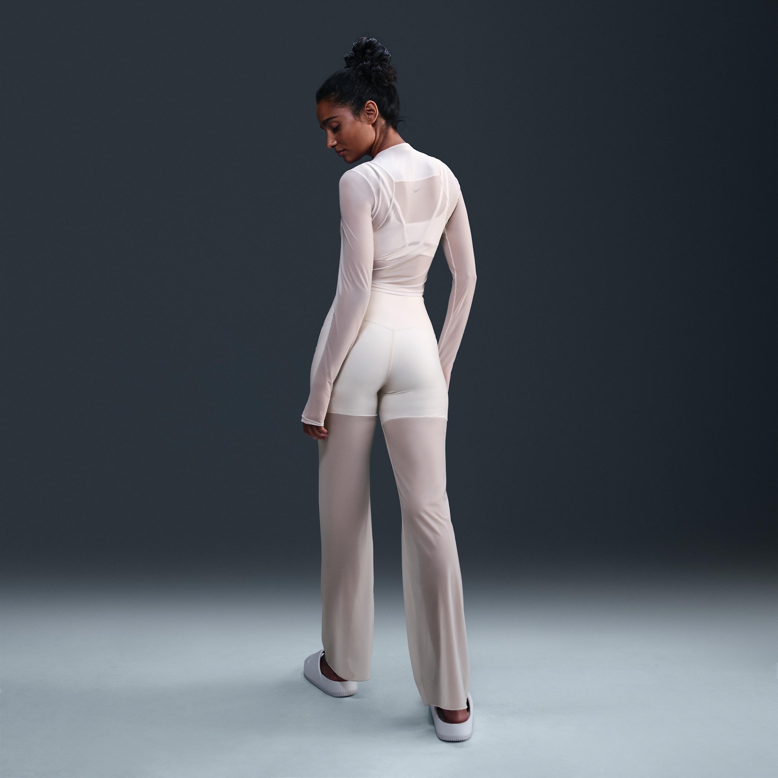 Nike Women's Zenvy Sheer Gentle-Support High-Waisted Full-Length Pants Product Image