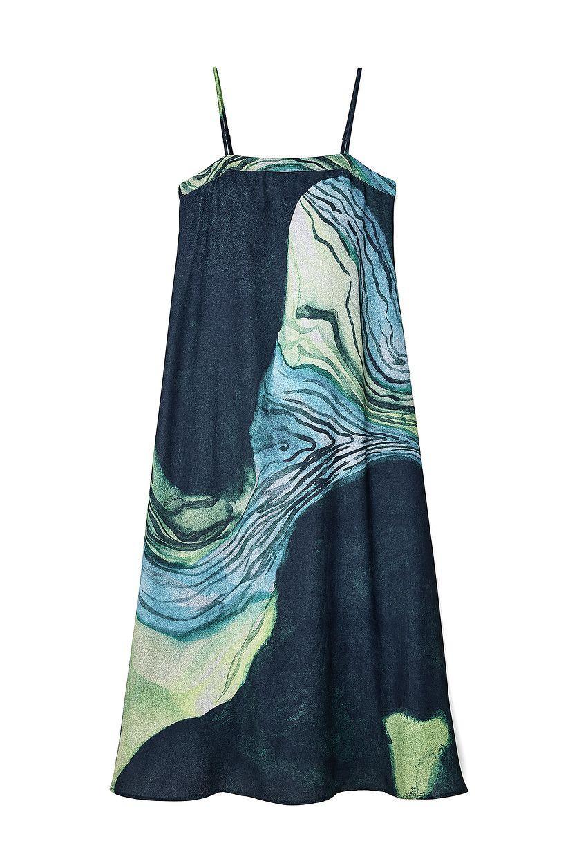 Flowy Printed Maxi Dress Product Image
