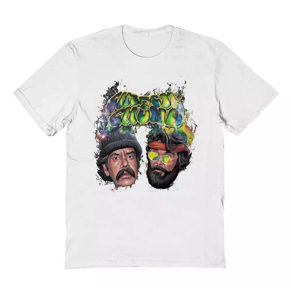 Men's Cheech & Chong Trippy Graphic Tee, Size: XXL, White Product Image