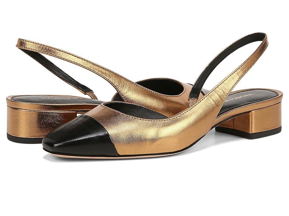 Womens Cecile 30MM Metallic Leather Slingback Pumps Product Image