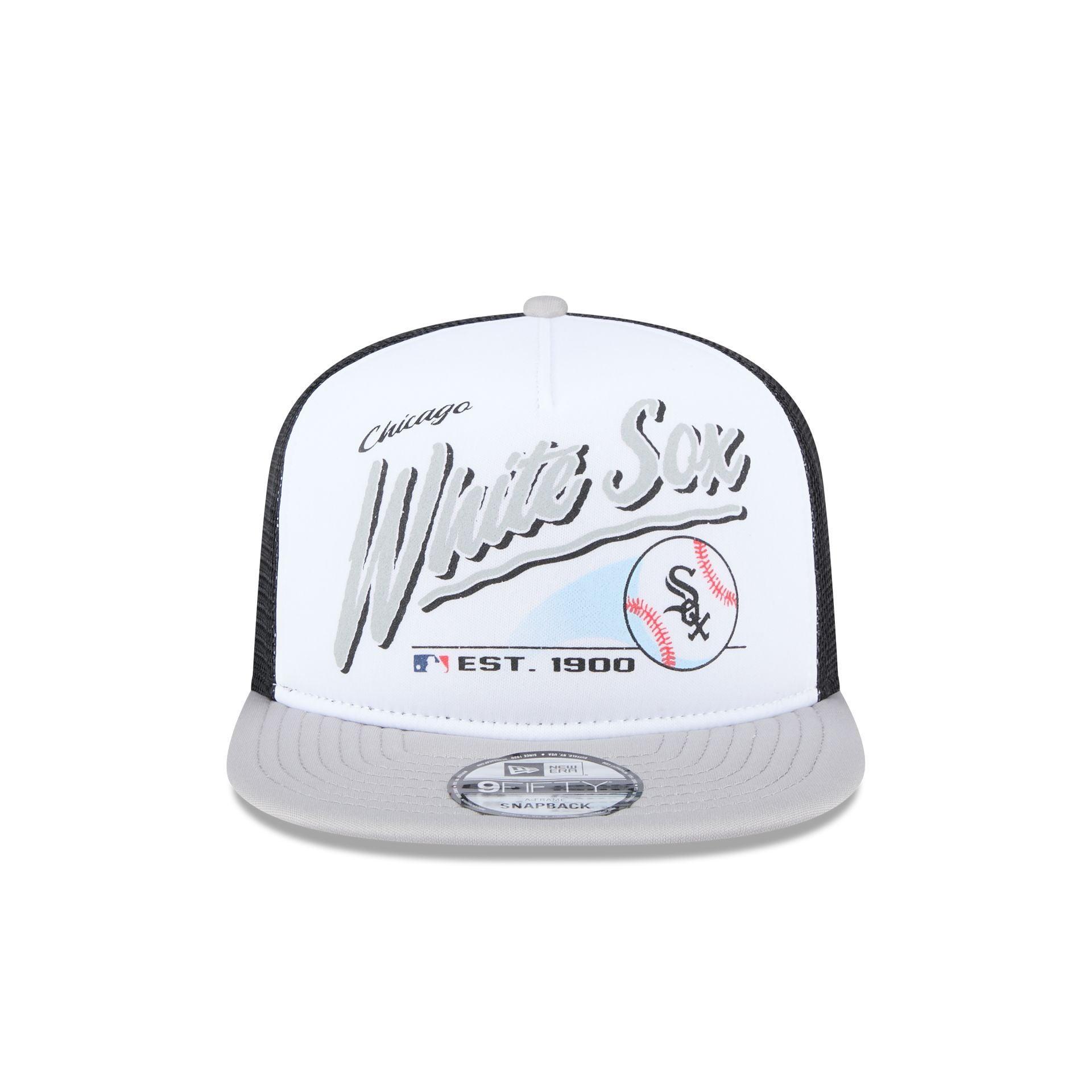 Chicago White Sox Retro Script 9FIFTY A-Frame Trucker Hat Male Product Image
