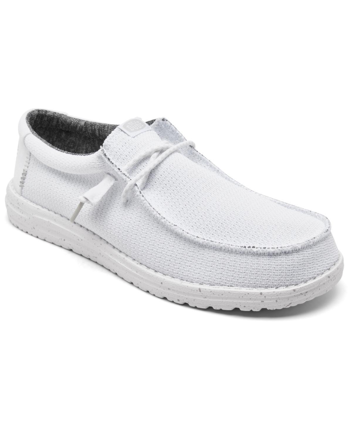 Hey Dude Wally Sport Mesh White) Men's Shoes Product Image