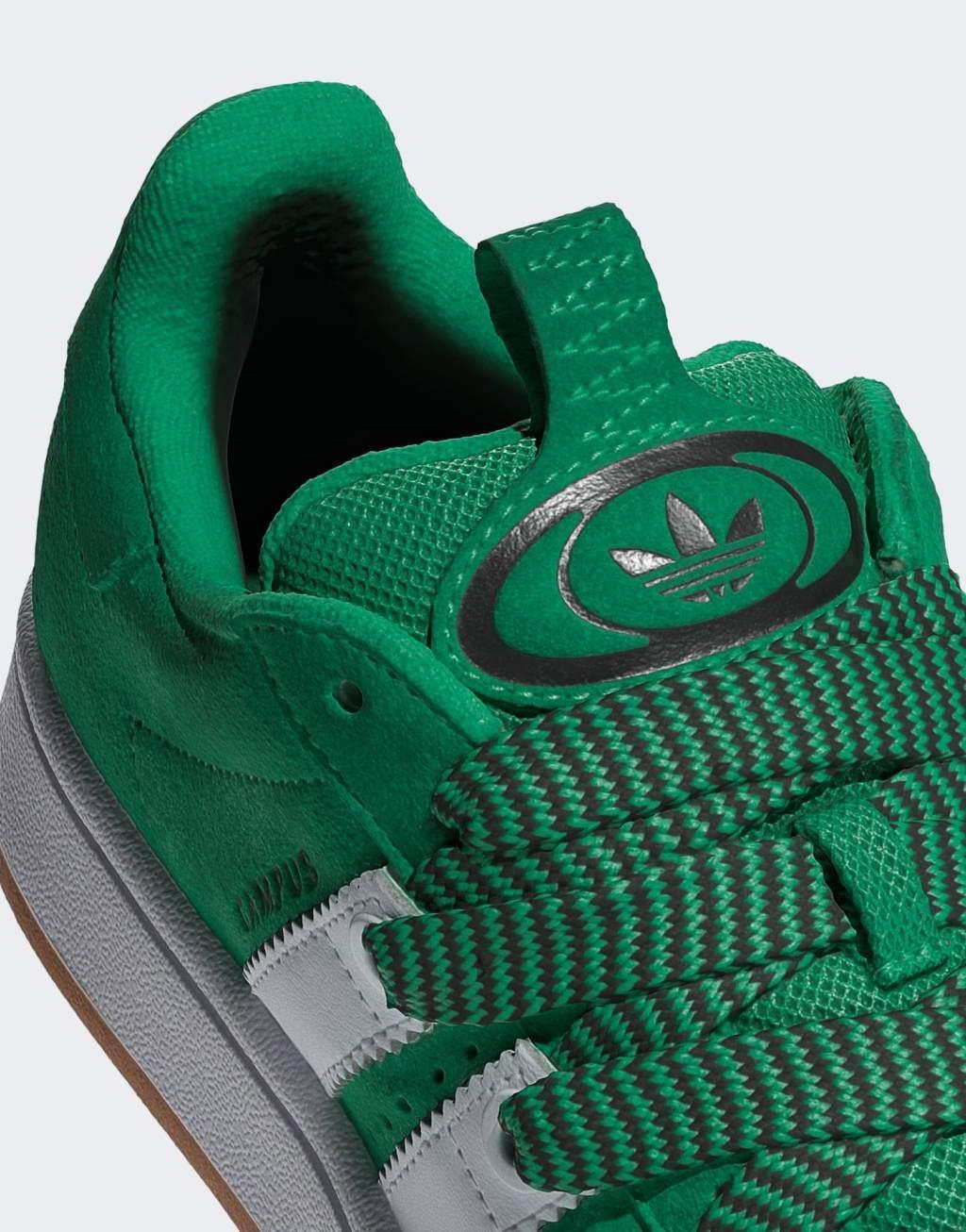 adidas Originals Campus 00s sneakers with lace detail in green Product Image