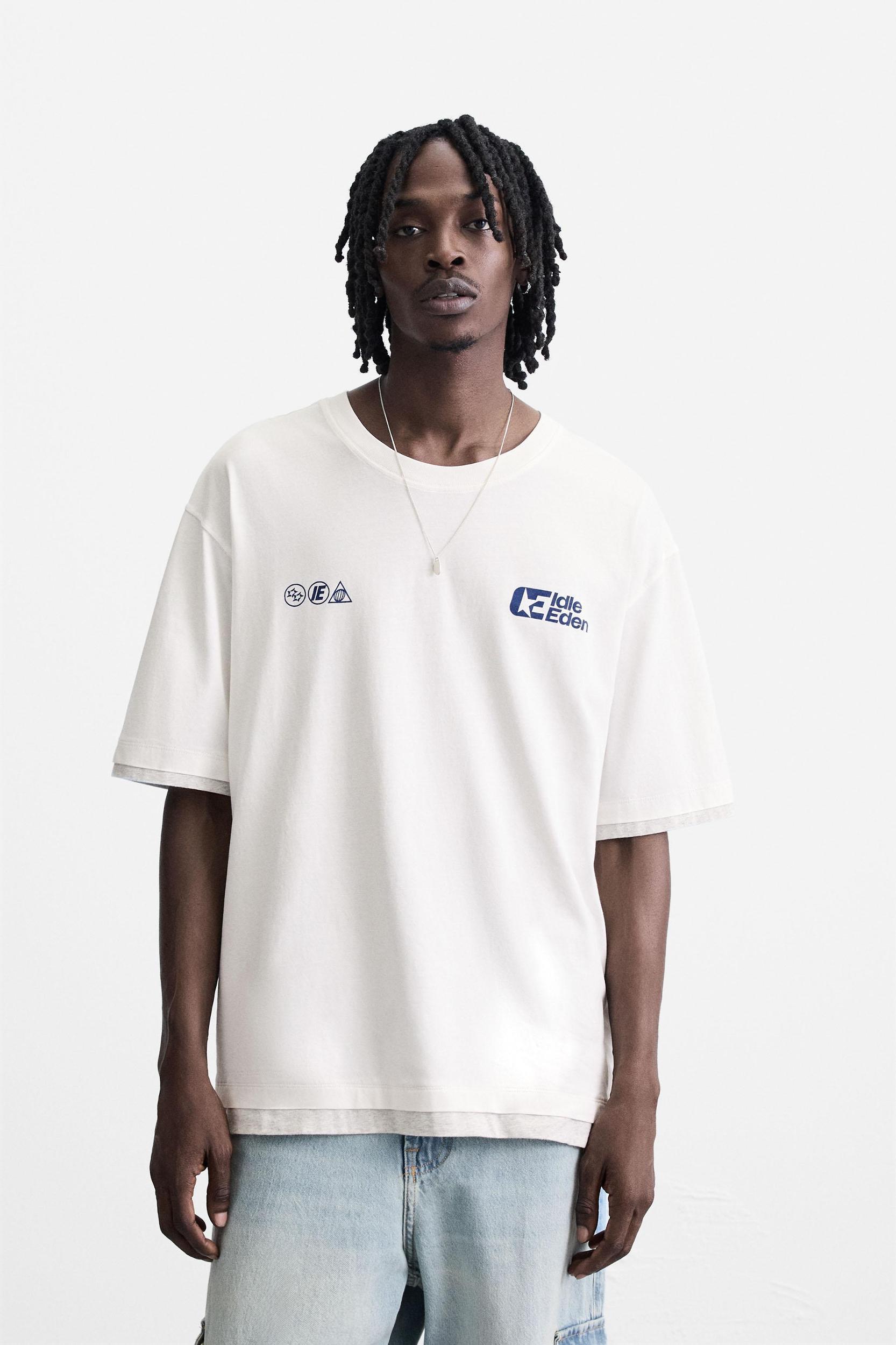 TEXT PRINT T-SHIRT Product Image