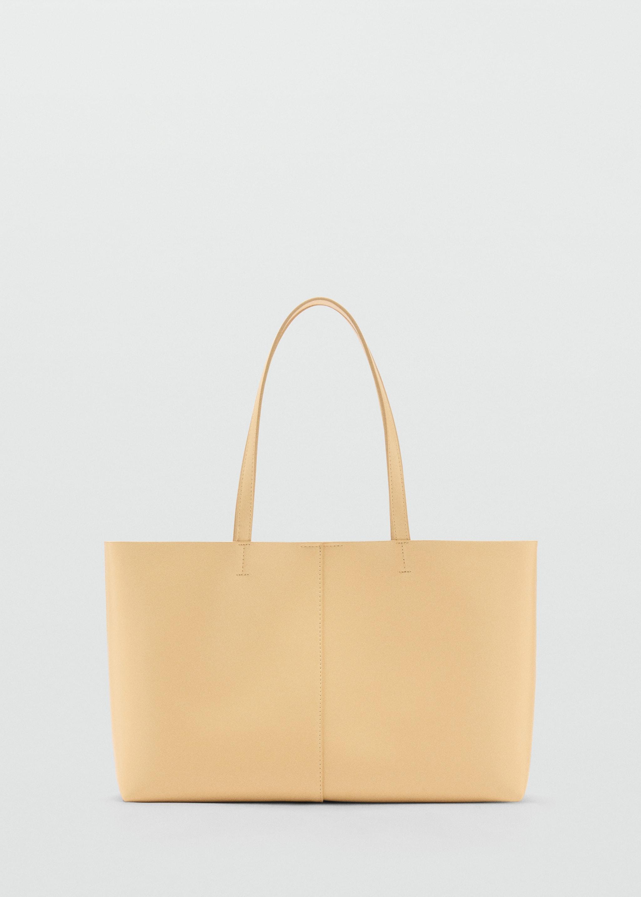 Leather-effect shopper bag - Women | MANGO USA Product Image