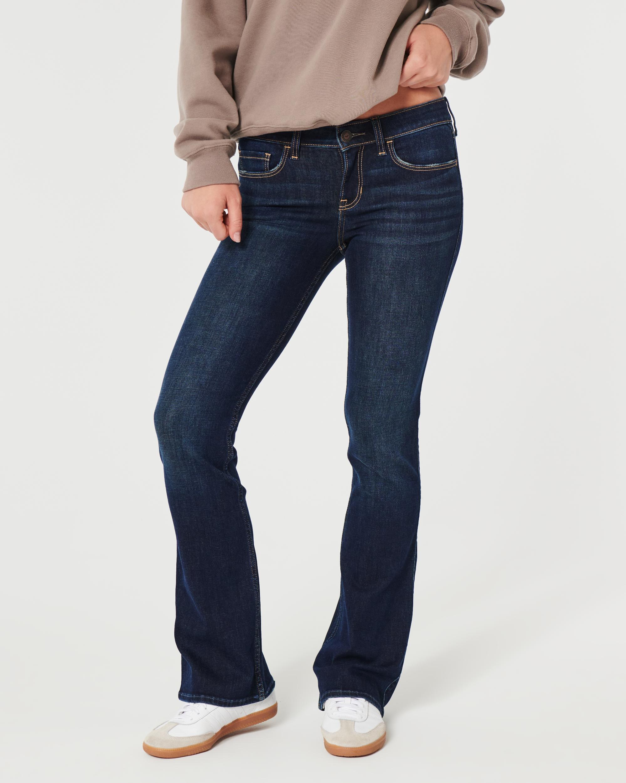 Low-Rise Dark Wash Boot Jeans Product Image