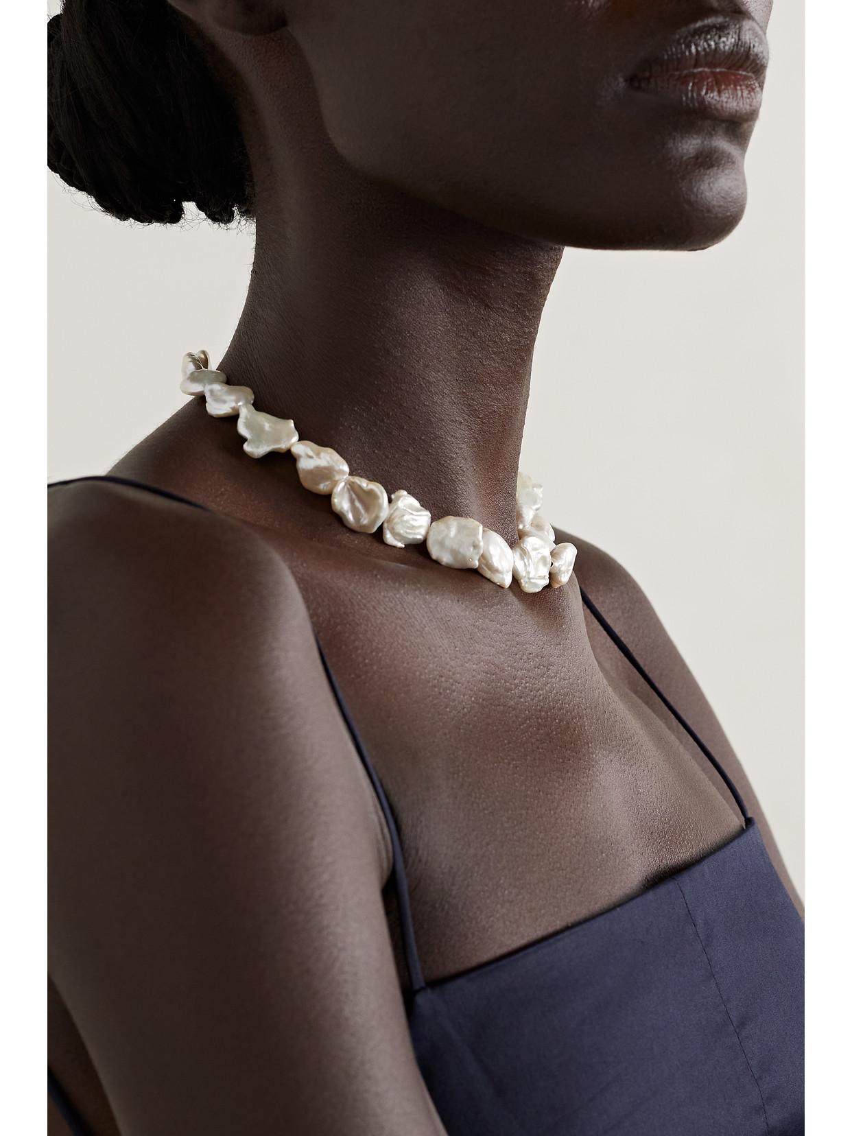 MATEO 14-karat Gold Pearl Necklace Product Image