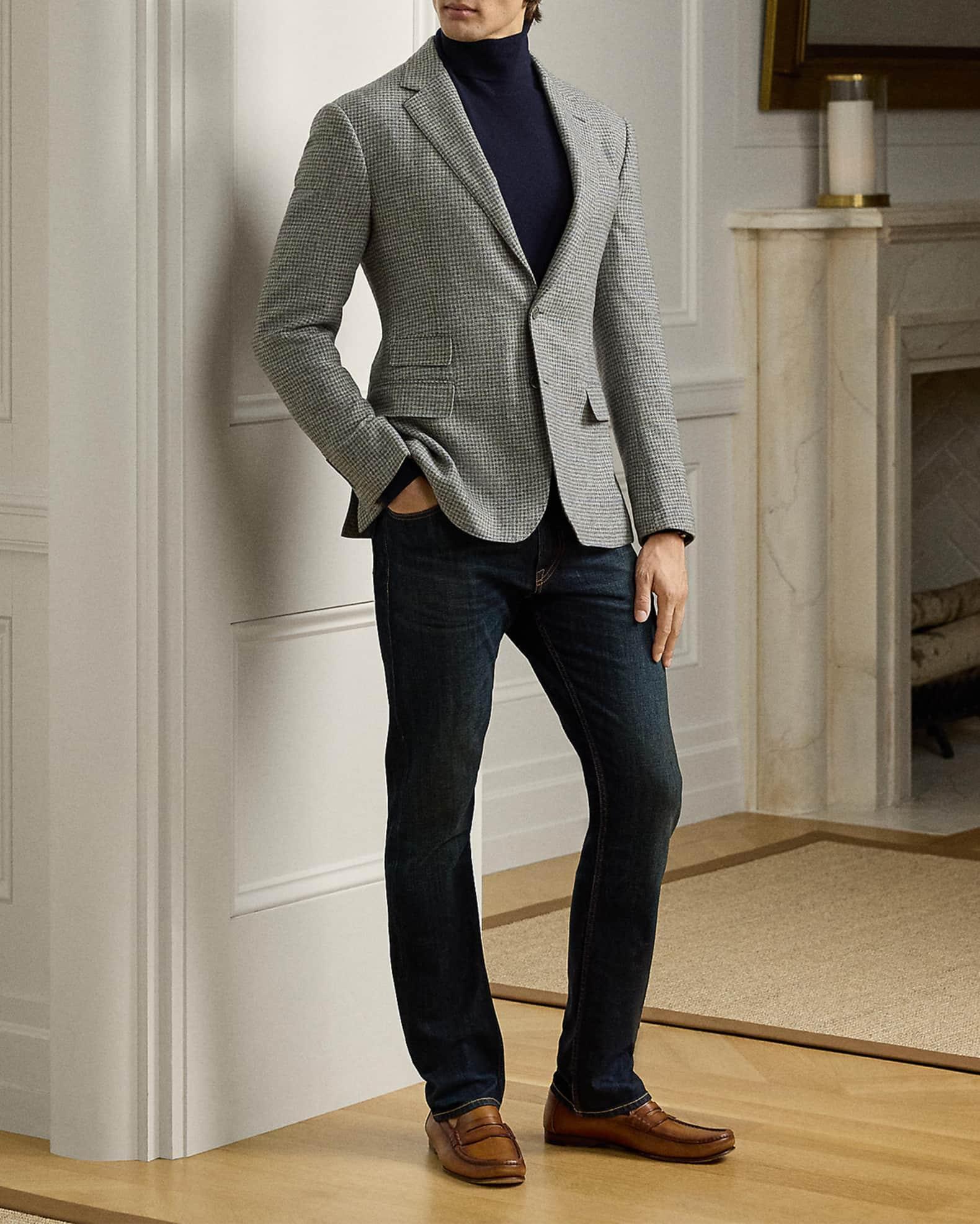 Men's Houndstooth Two-Button Sport Coat Product Image