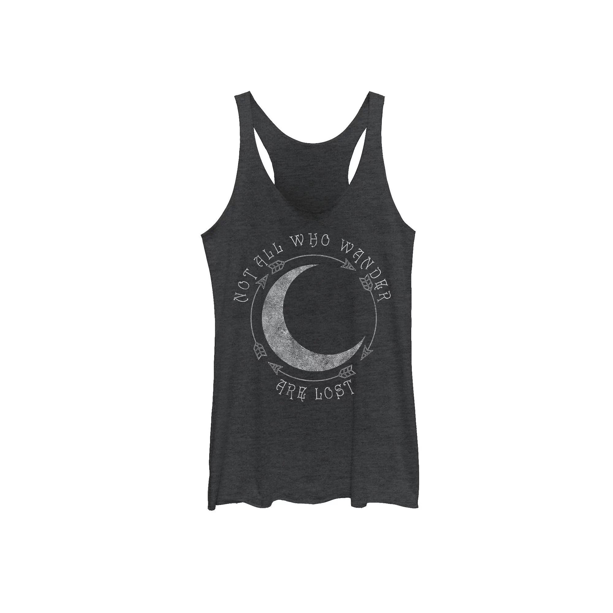 Disney's Mickey & Friends Surfing Mickey Left Chest Racerback Tank Top, Girl's, Size: Medium, Black Grey Product Image