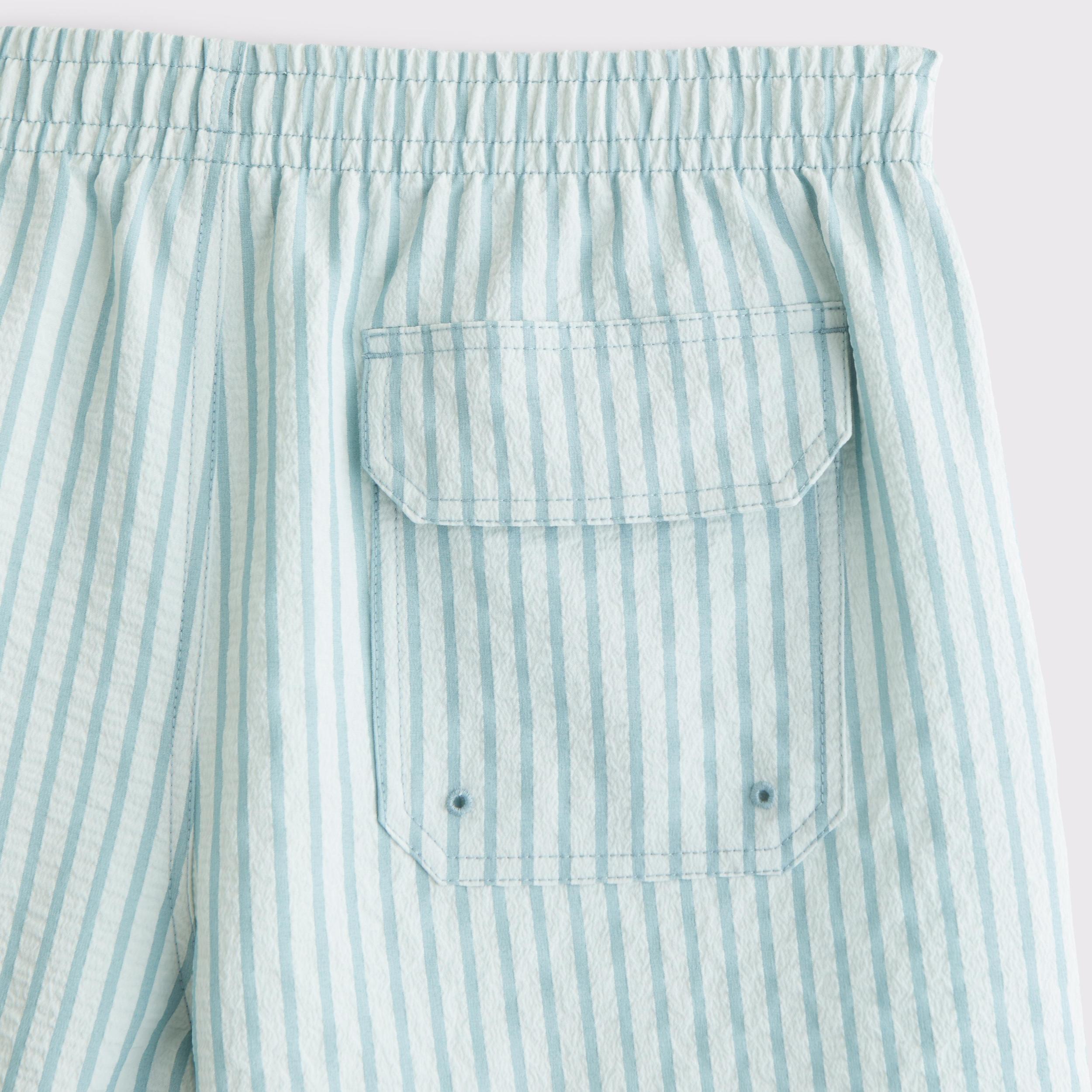 Pull-On Micro-Seersucker Swim Trunk Product Image