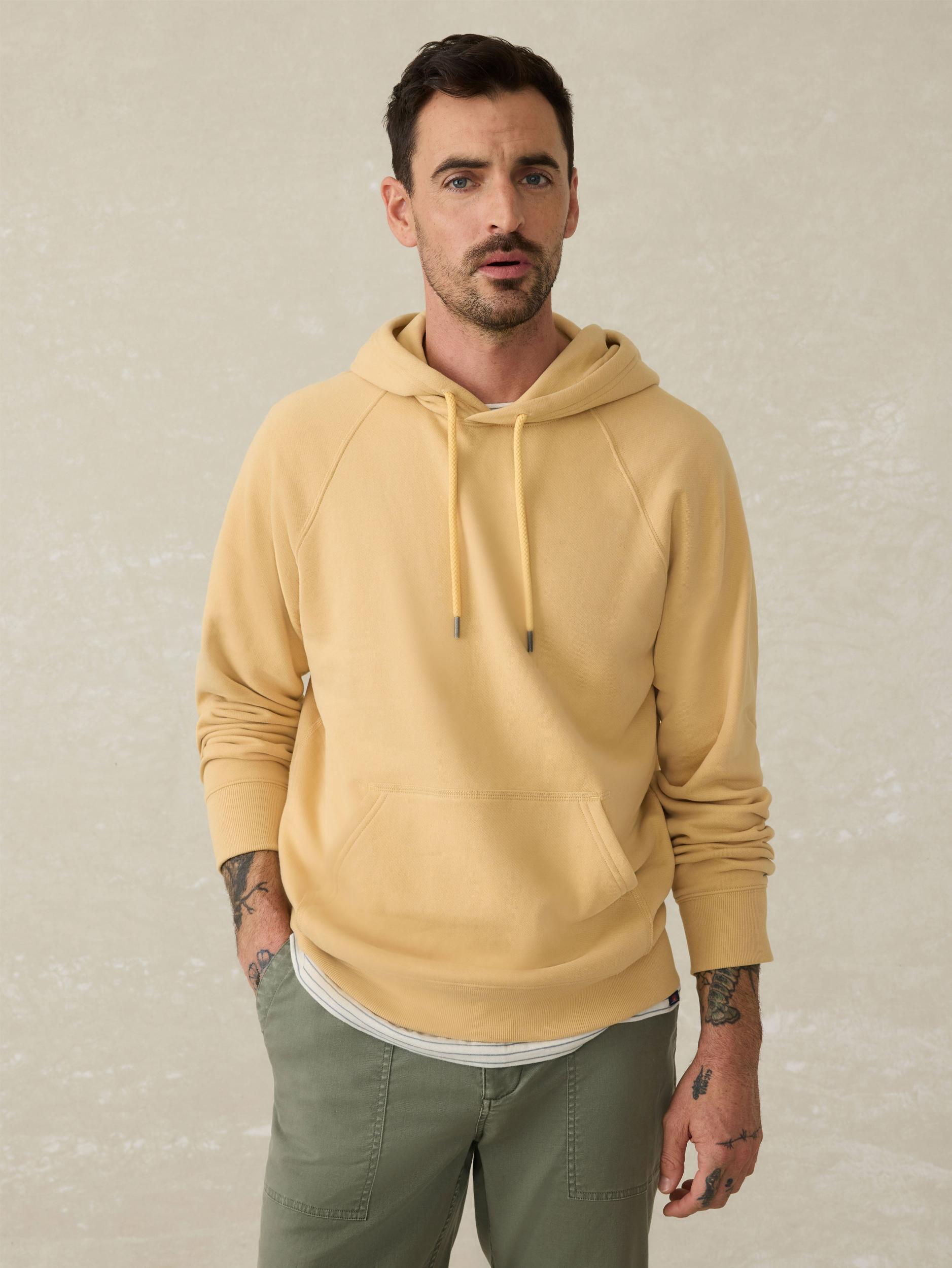 High Standard Fleece Hoodie - Sun Yellow Male Product Image